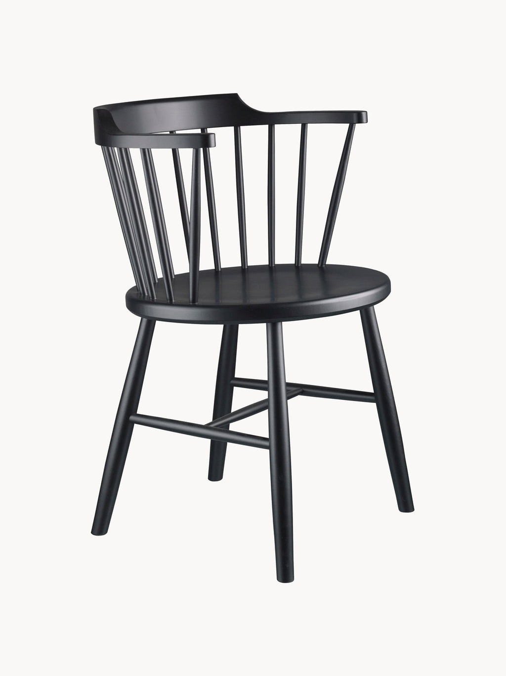 Gallery image 1 - Handmade Beech Wood Dining Chair J18 with Armrests