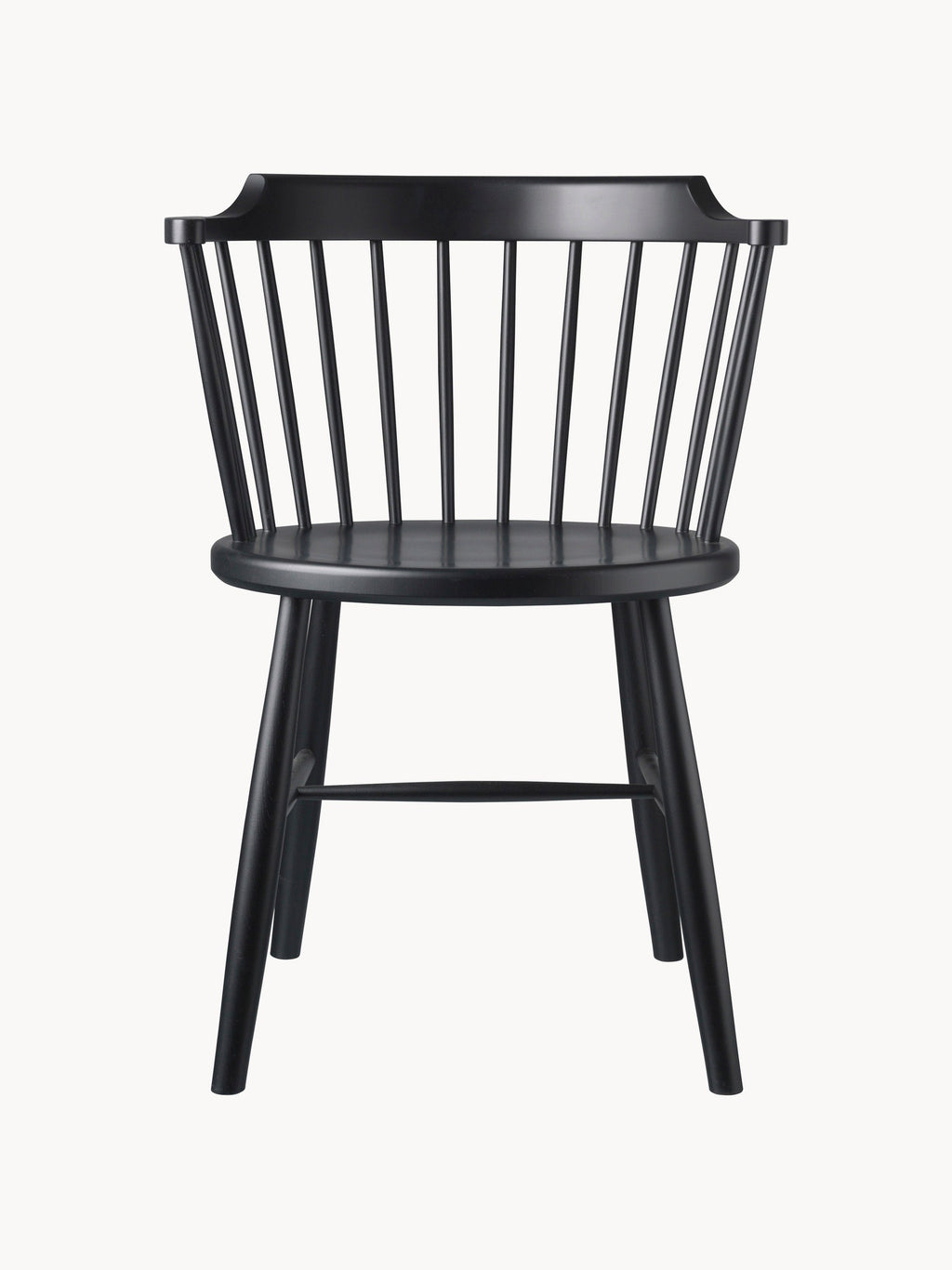 J18 Handmade Beech Wood Dining Chair with Armrests