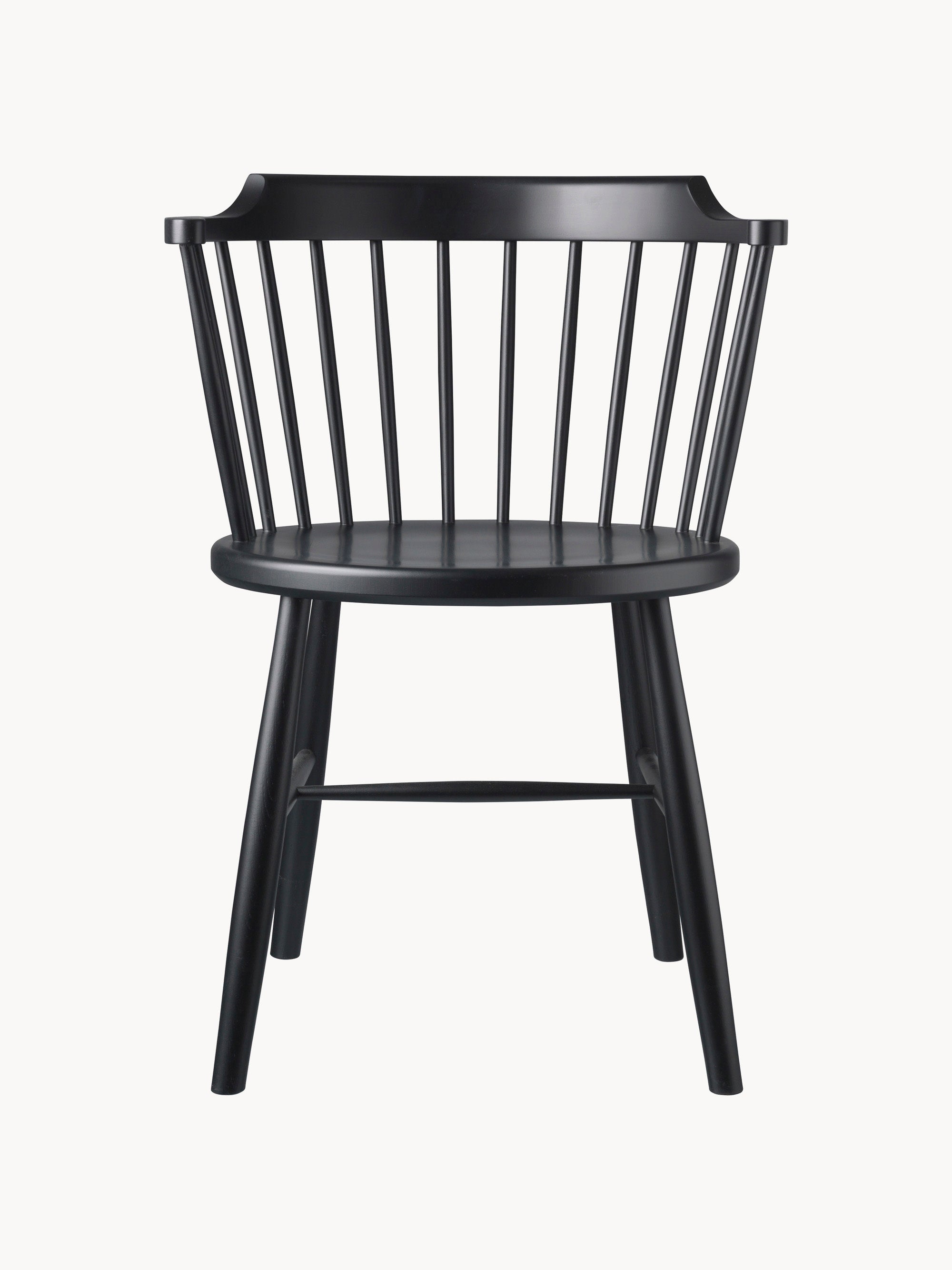 J18 Handmade Beech Wood Dining Chair with Armrests