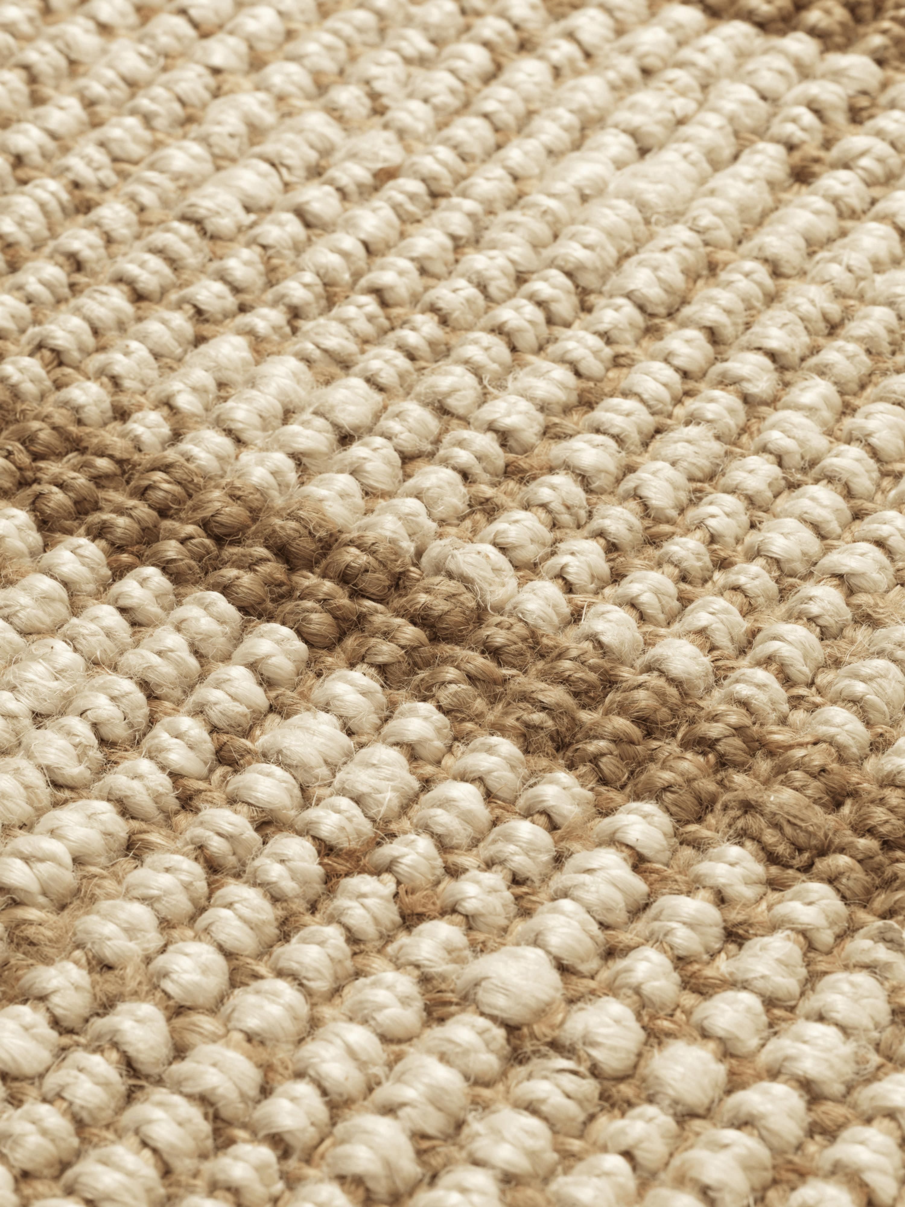 Athens Handwoven Jute Rug with Fringes
