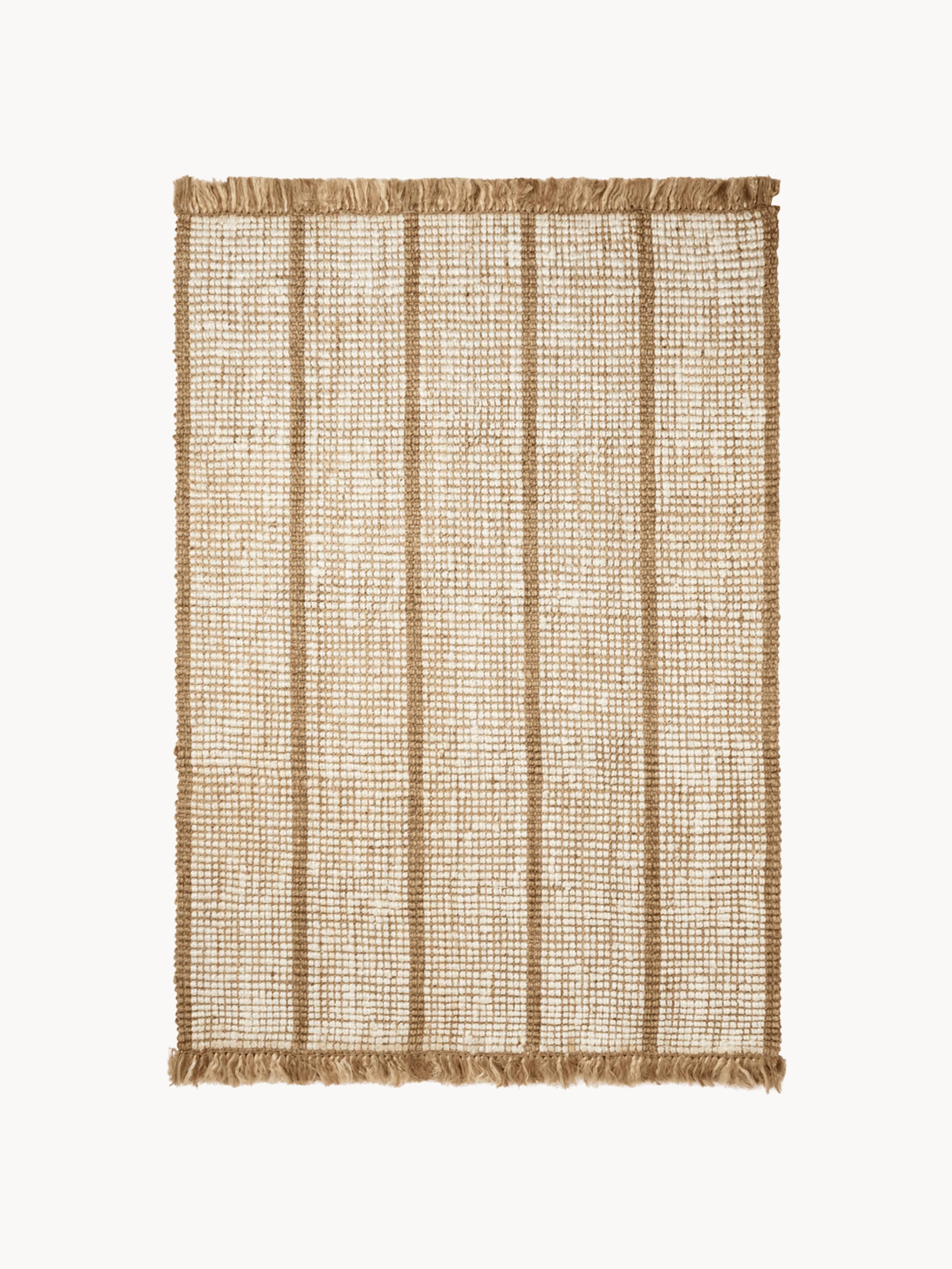 Gallery image 1 - Handwoven Jute Rug Athens with Fringes