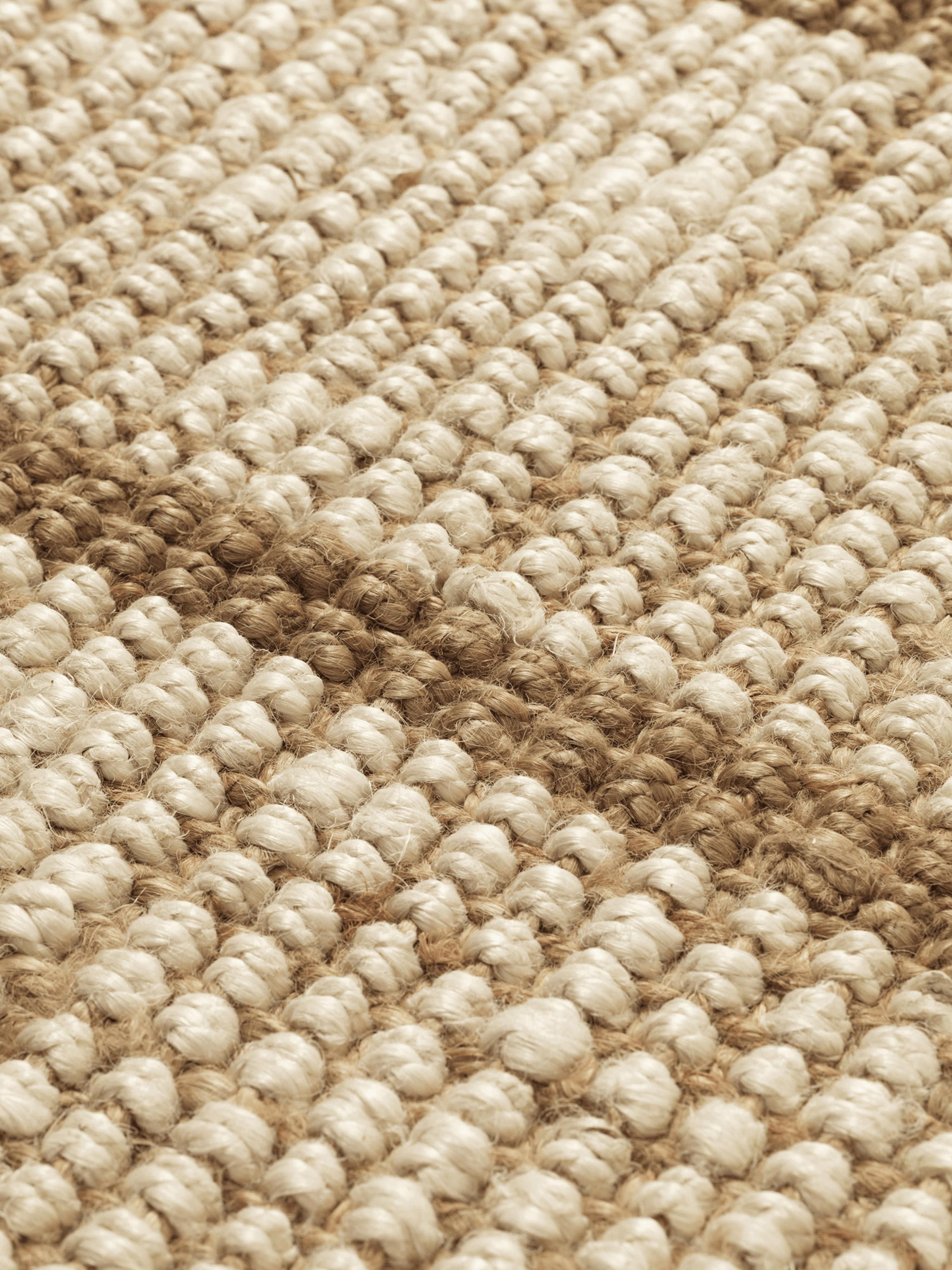 Athens Handwoven Jute Rug with Fringes