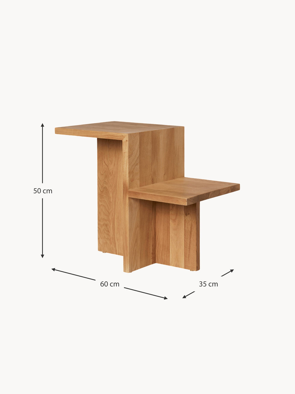 Distinct Oak Wood Side Table