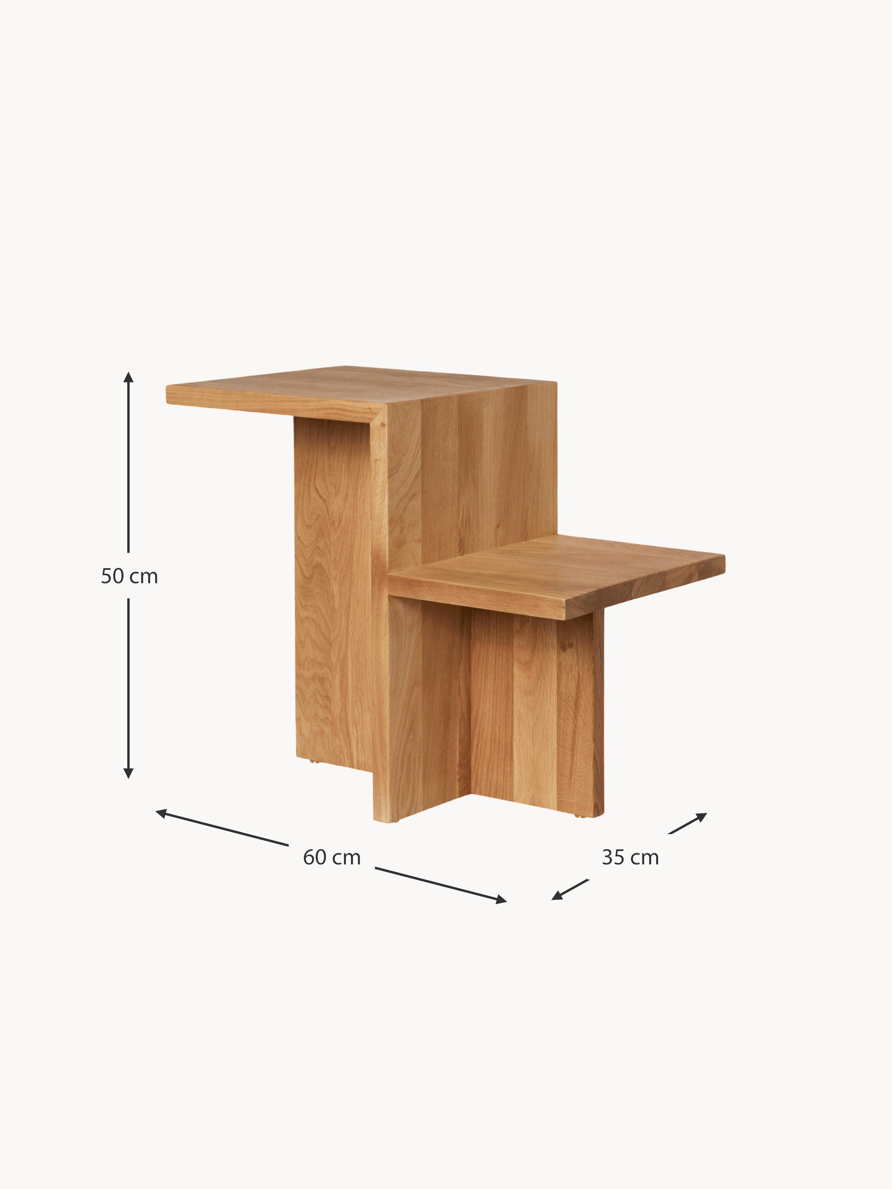 Distinct Oak Wood Side Table