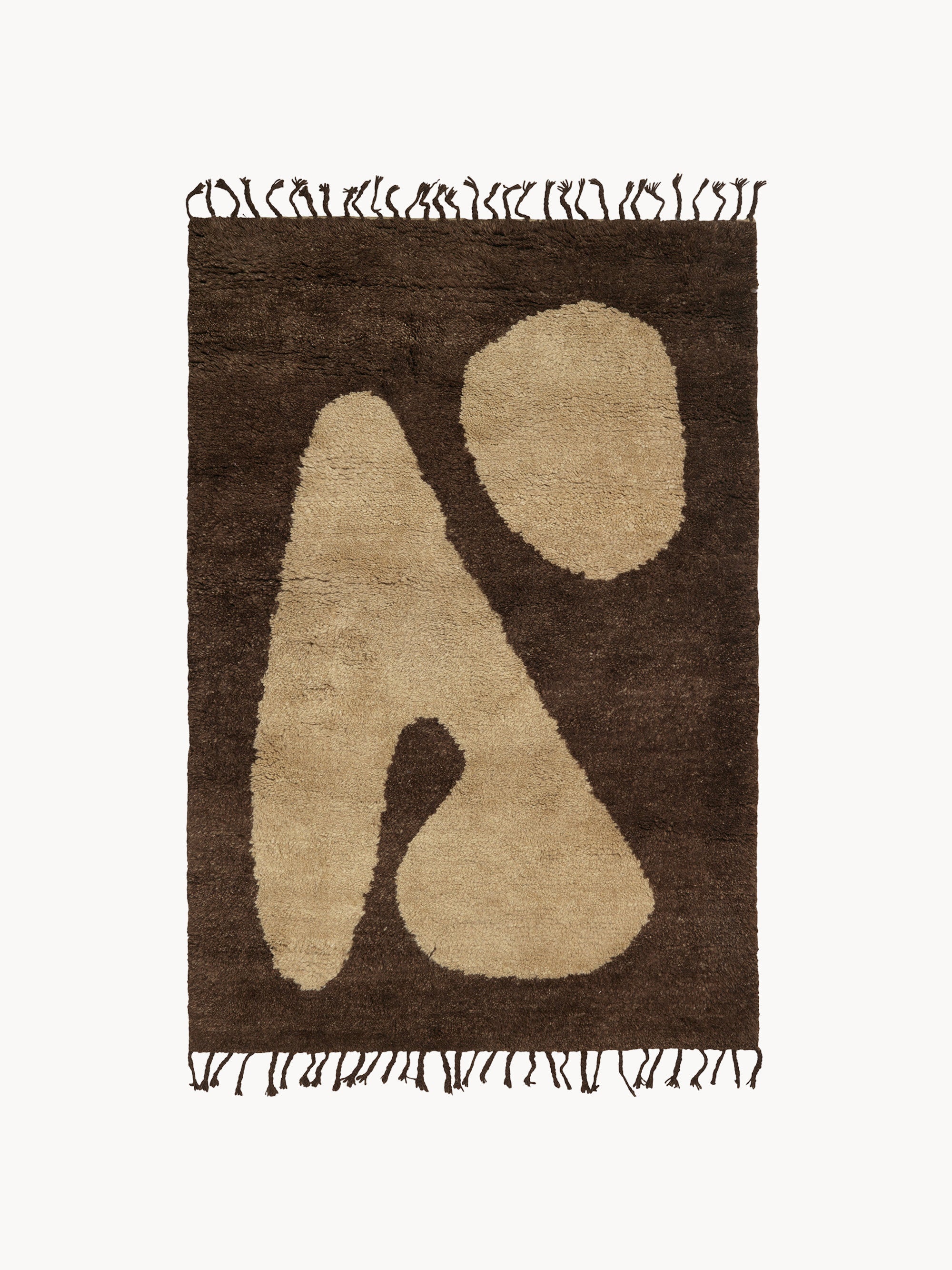 Gallery image 1 - Hand-Knotted Wool High-Pile Rug Abstract