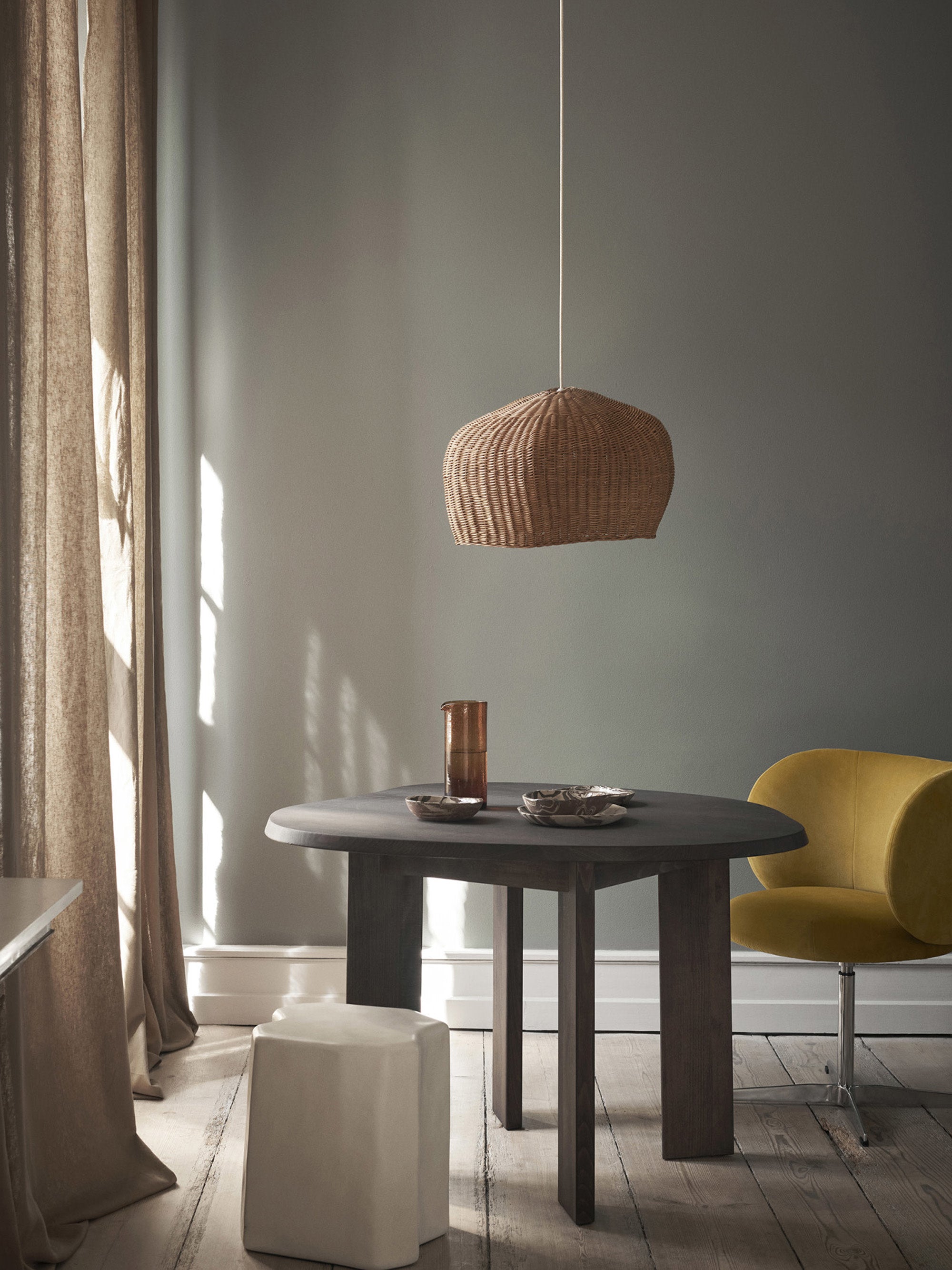 Tarn Beech Wood Dining Table, 114 x 105 cm
