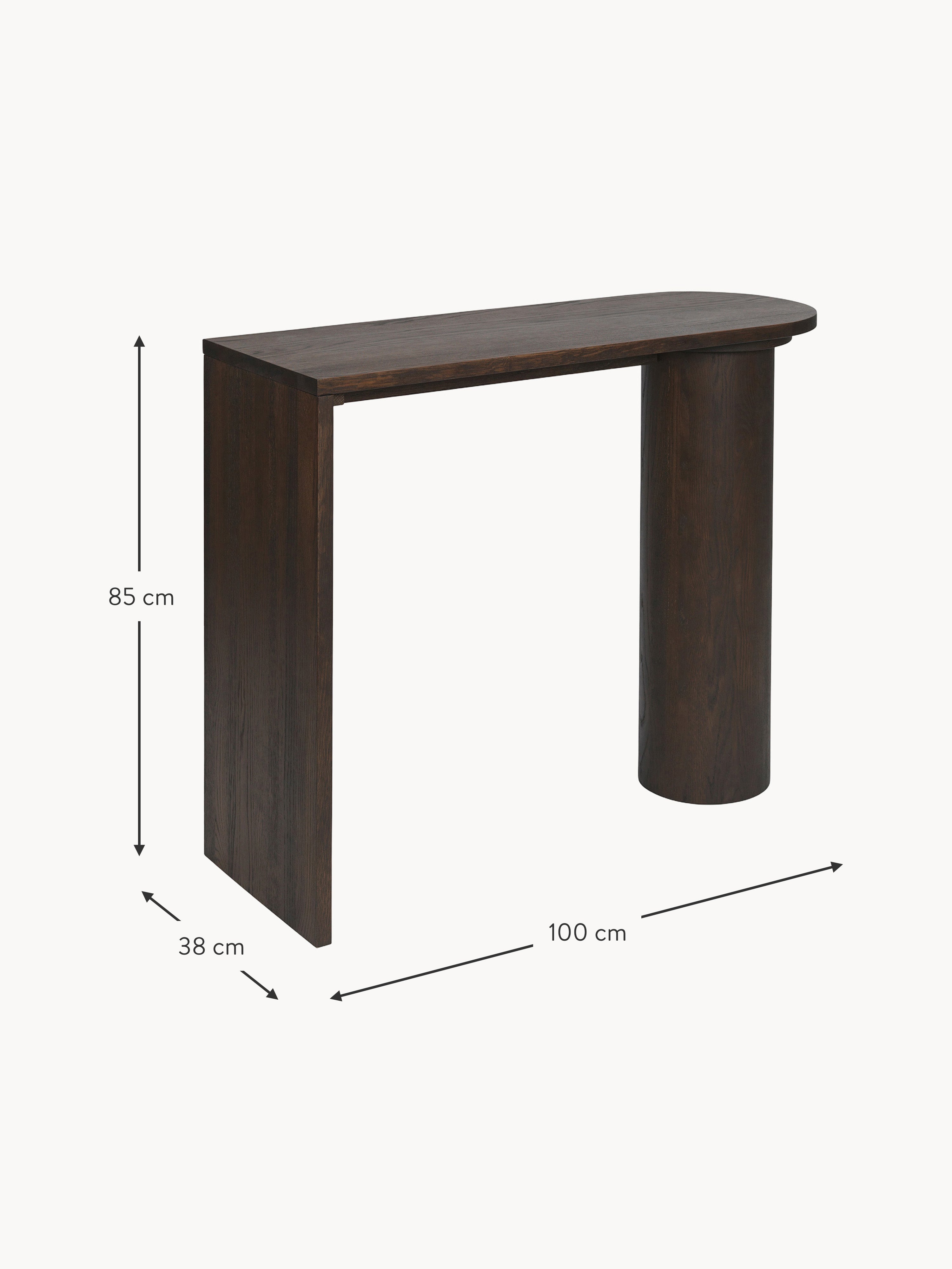 Pylo Oak Wood Console Table