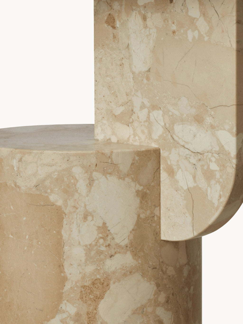 Insert Oval Marble Side Table