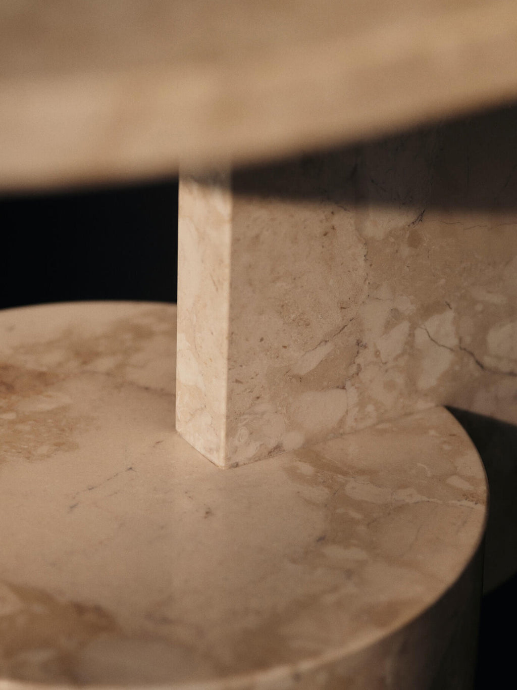Insert Oval Marble Side Table