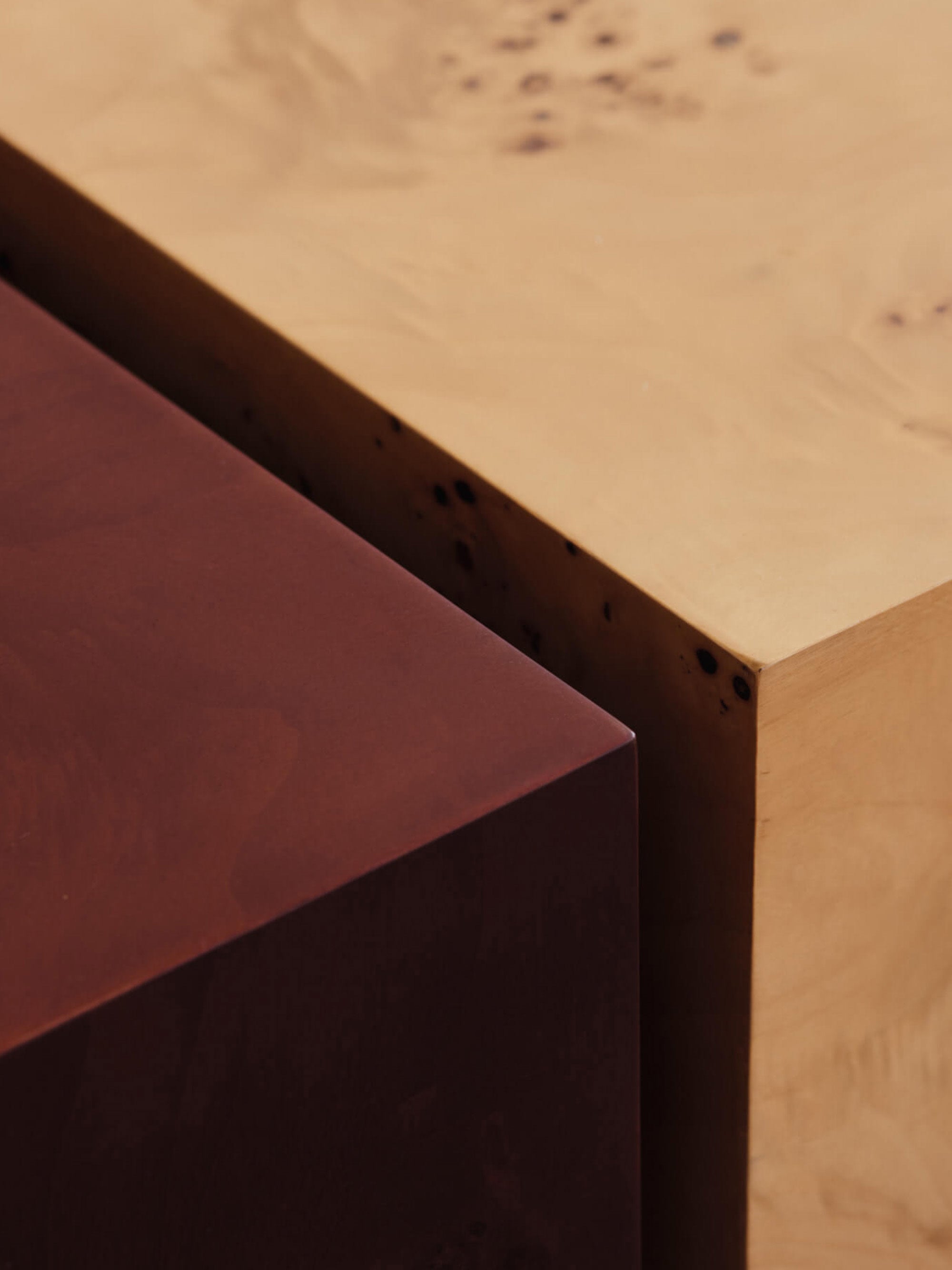 Burl Wooden Coffee Table