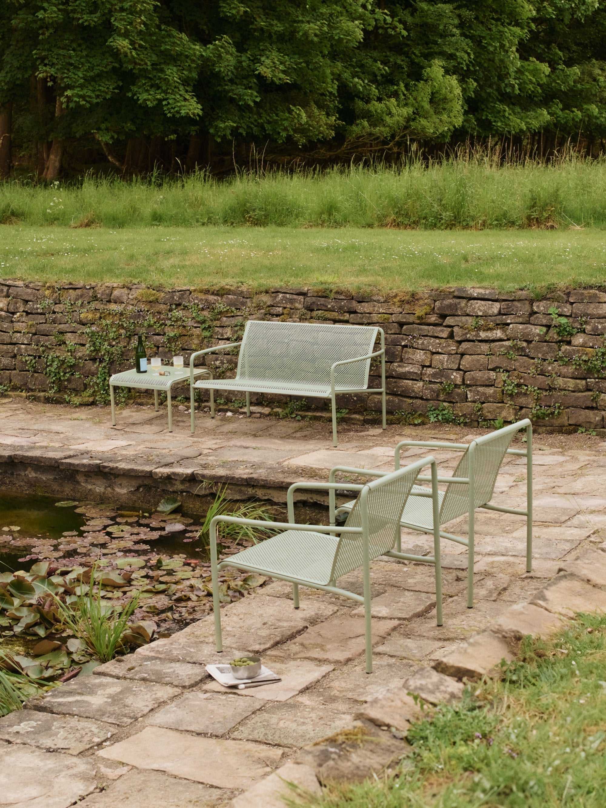Dapple Steel Garden Coffee Table