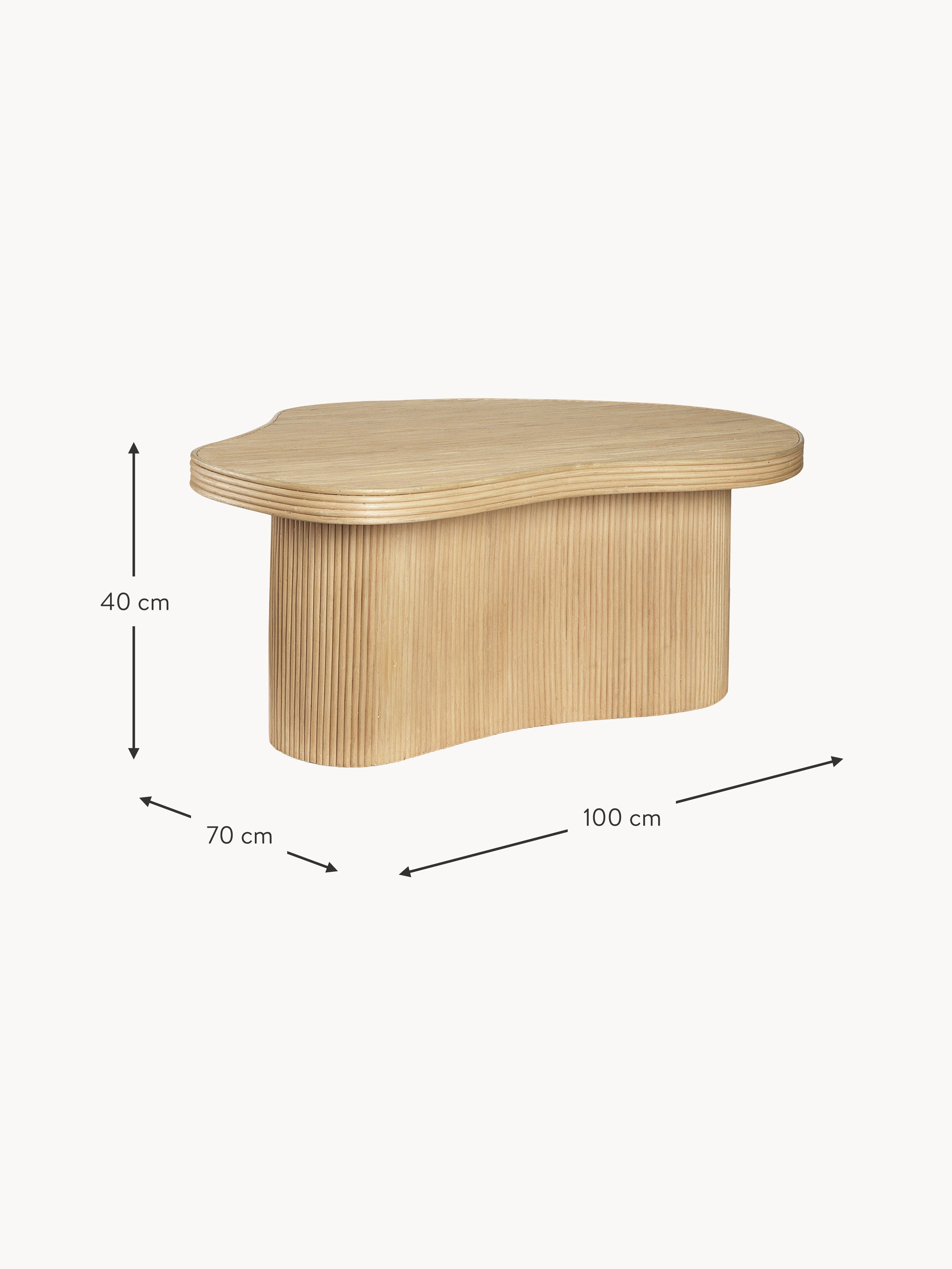 Isola Handmade Rattan Coffee Table