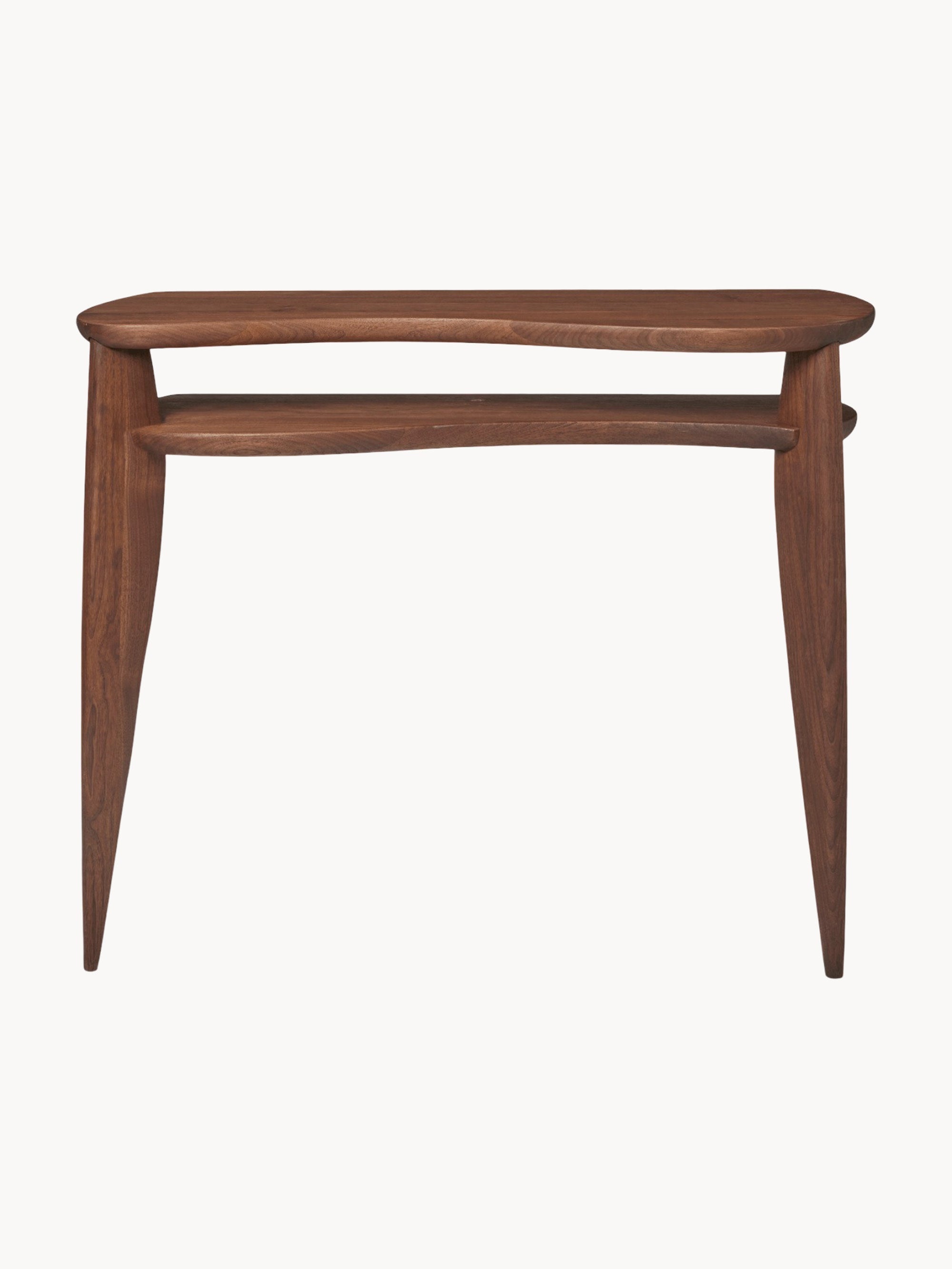 Feve Walnut Wood Console Table