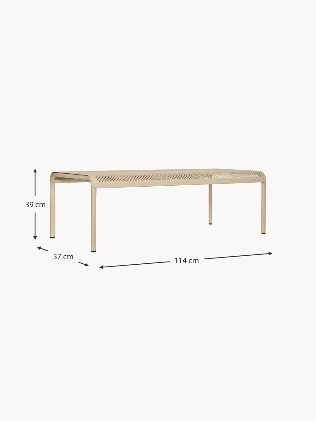 Dapple Steel Garden Coffee Table