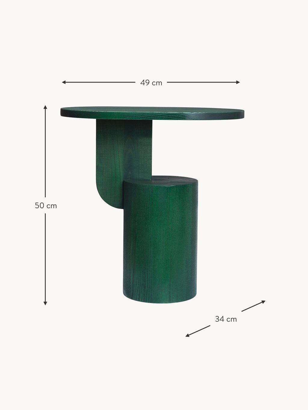 Ash Wood Side Table Insert