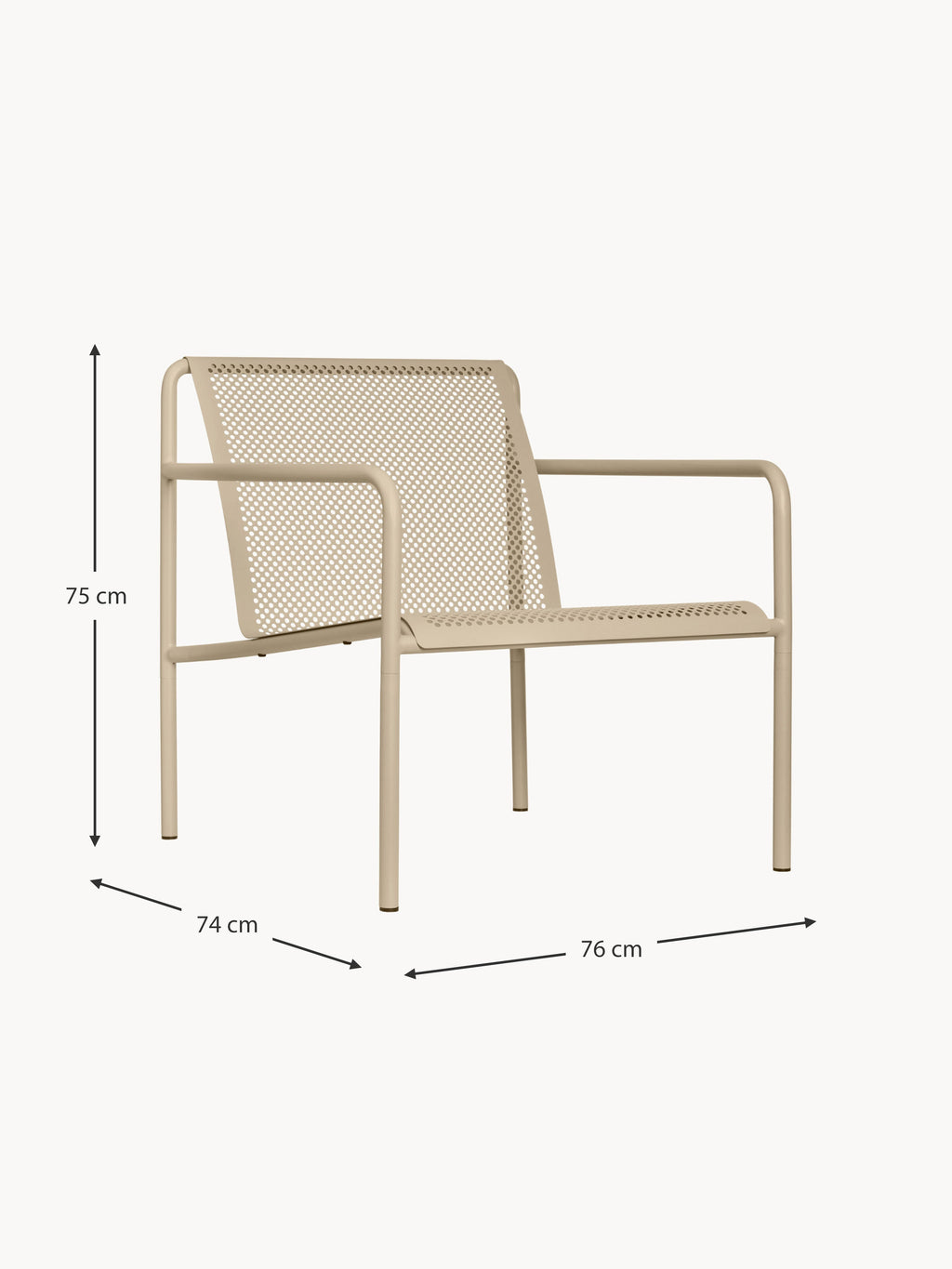 Dapple Steel Garden Armchair