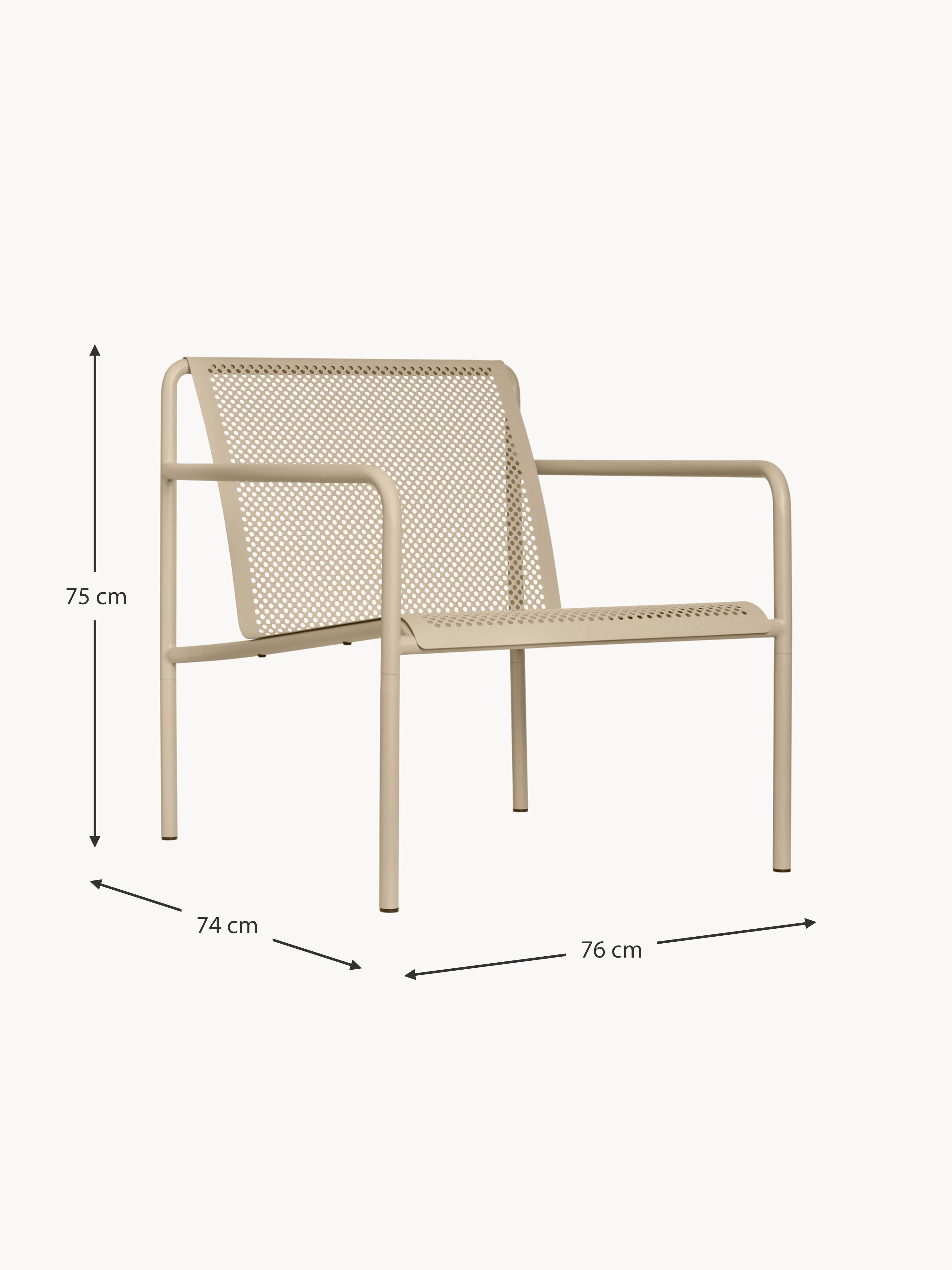 Dapple Steel Garden Armchair