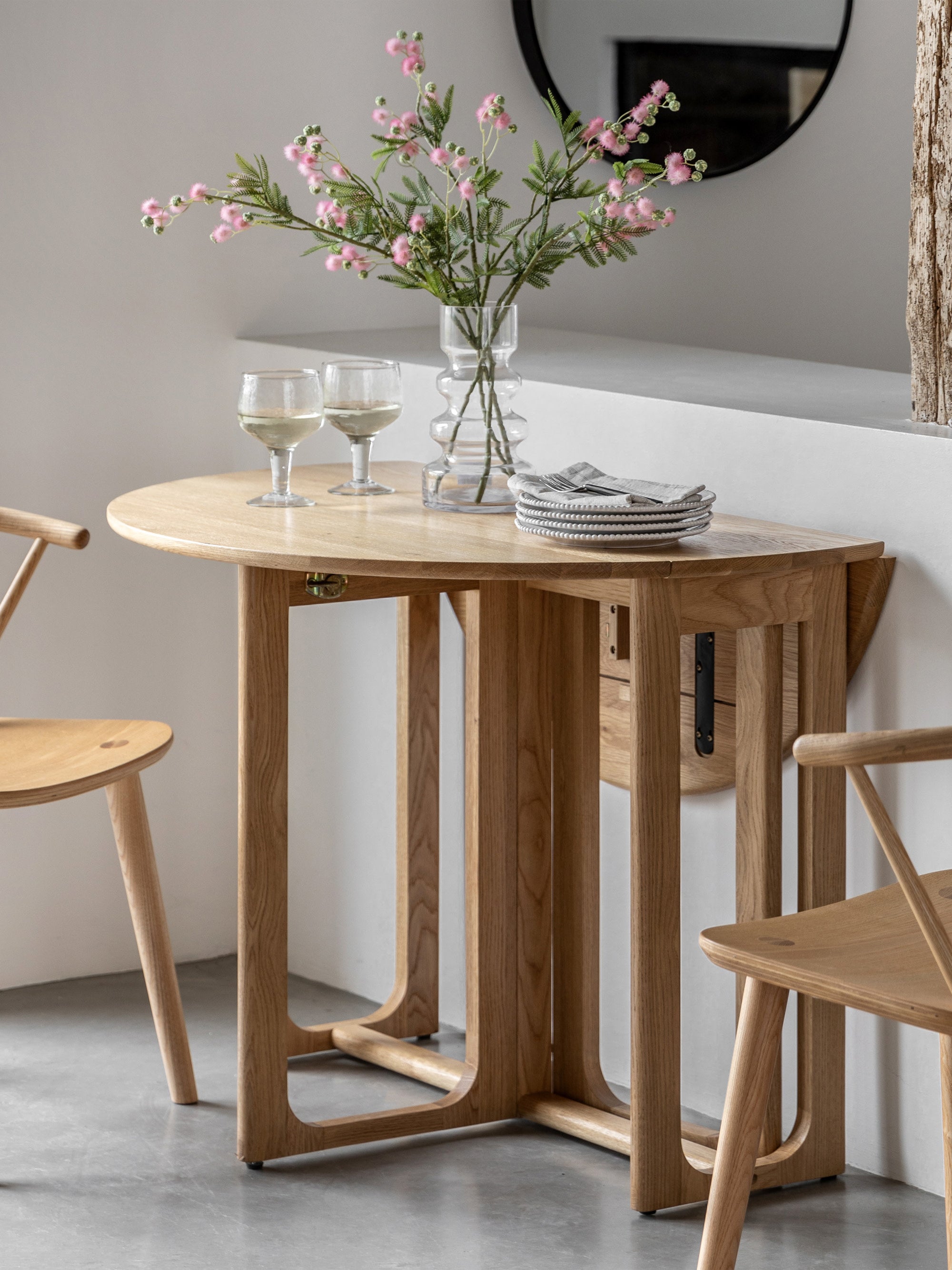 Craft Round Folding Dining Table, Ø 100 cm