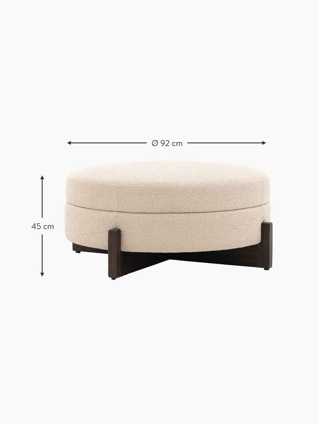 Sofa Stool Cercola With Storage Space