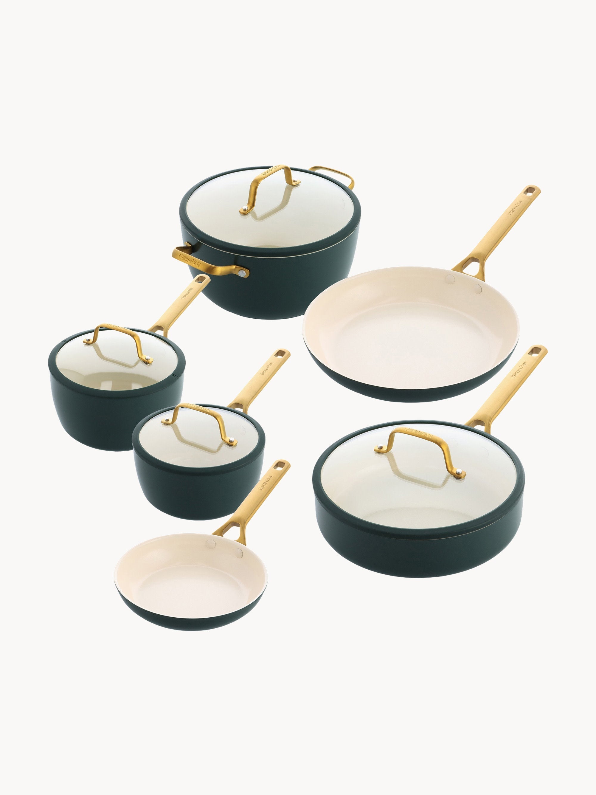 Gallery image 1 - Non-Stick Coated Cookware Set Padova, Set of 10