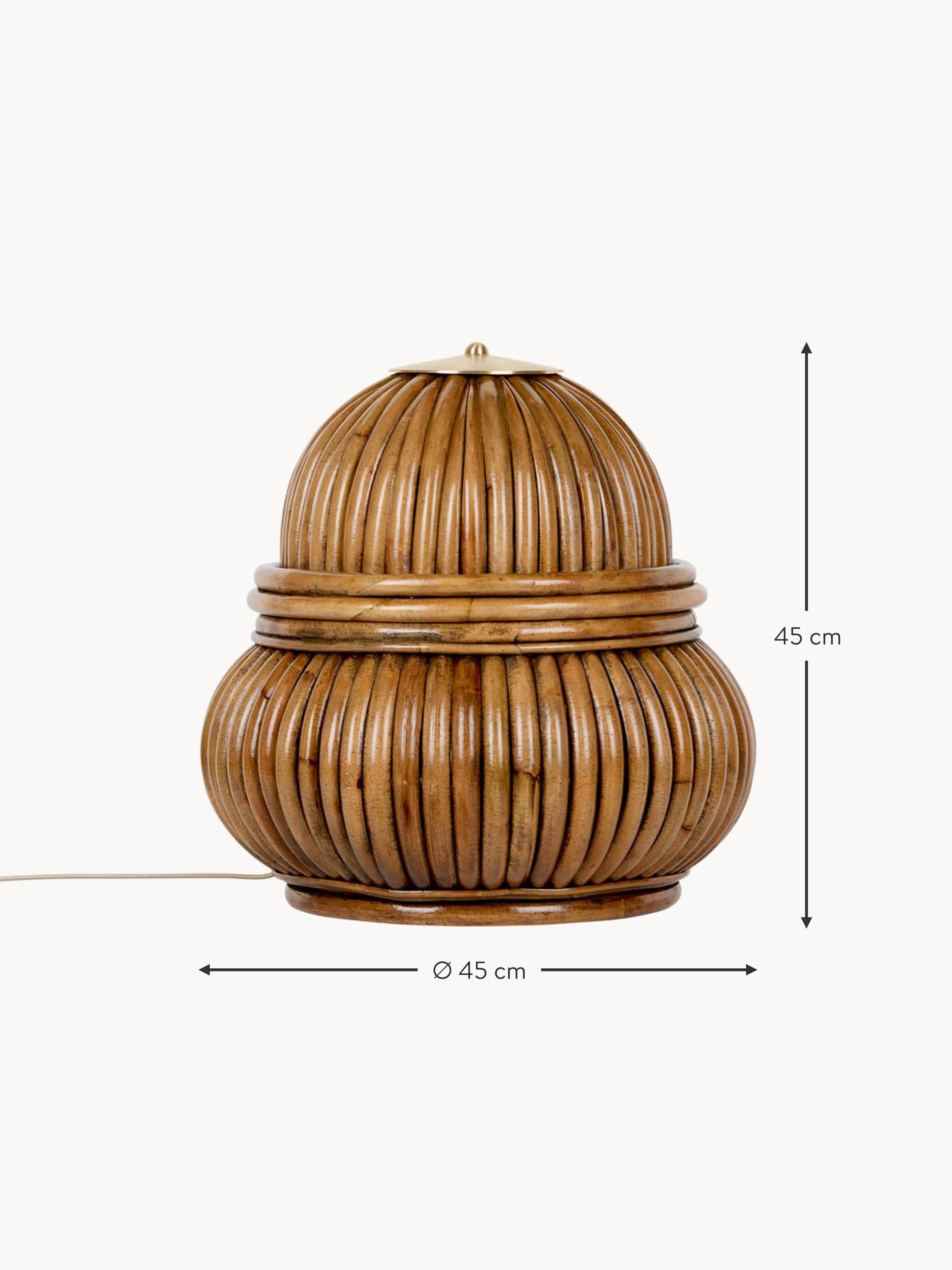 Bohemian Small Rattan Floor Lamp