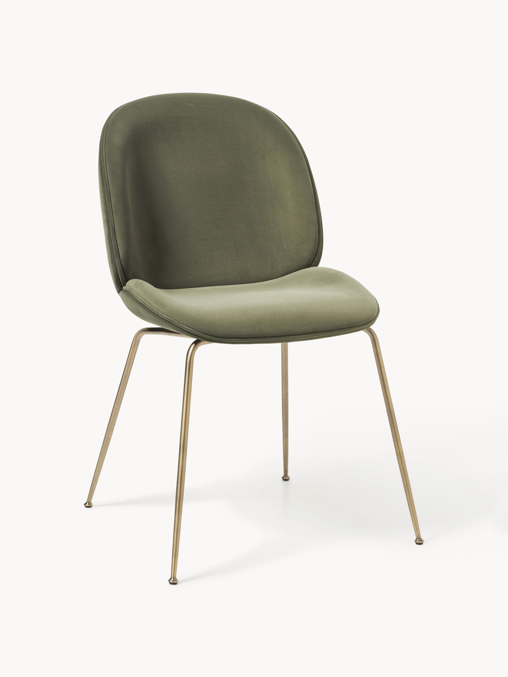 Gallery image 1 - WESTWING x GUBI, Velvet Dining Chair Beetle by Delia Lachance