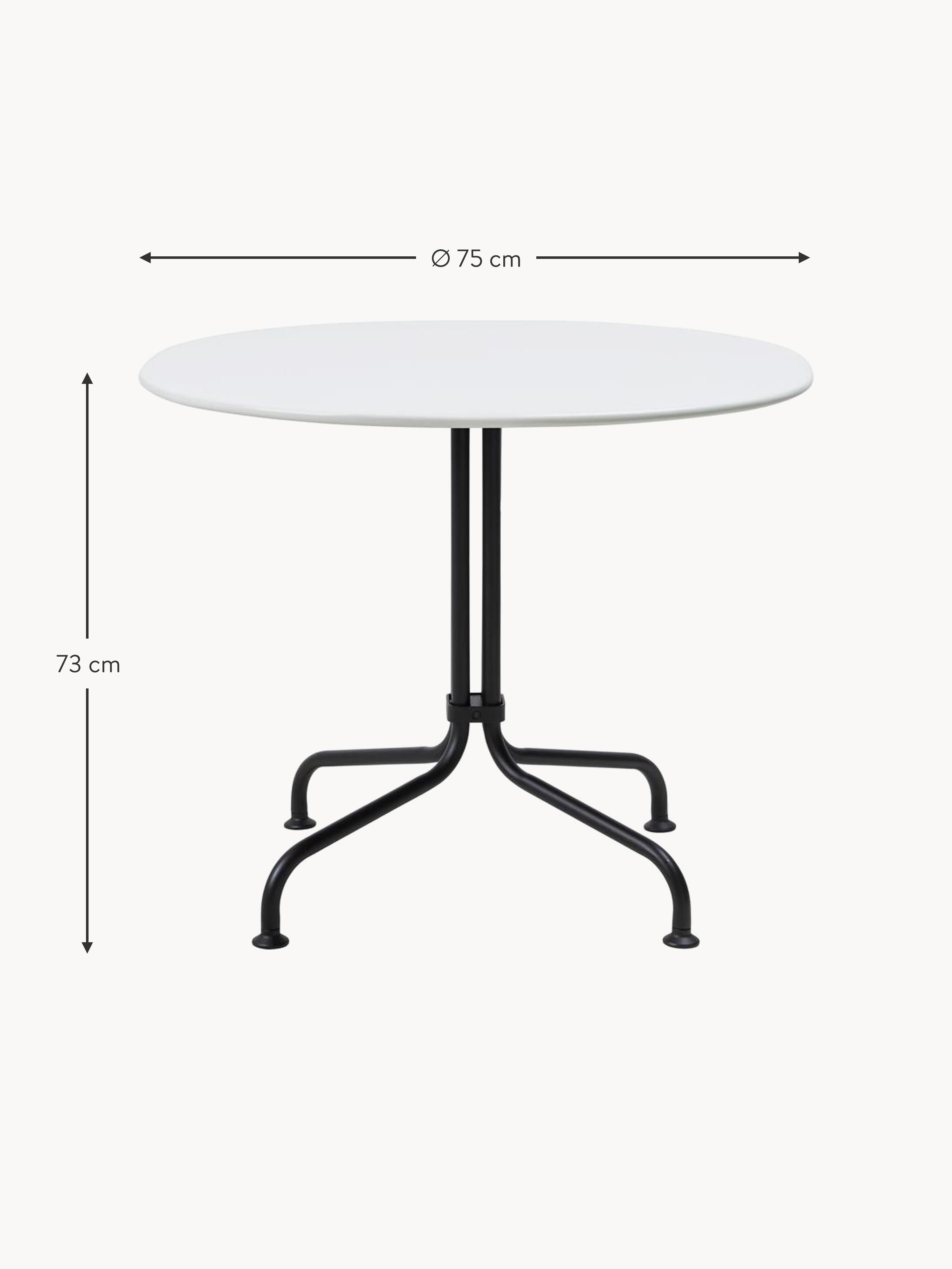 Carmel Round Bistro Table with Ceramic Top, Ø 75 x H 73 cm