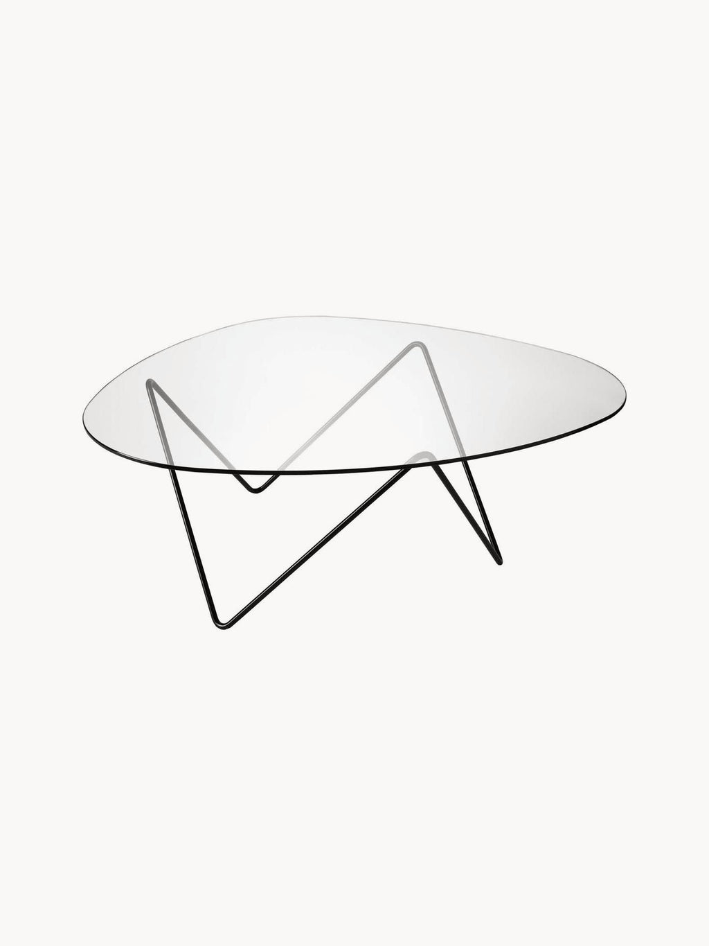 Pedrera Handmade Oval Coffee Table with Glass Top