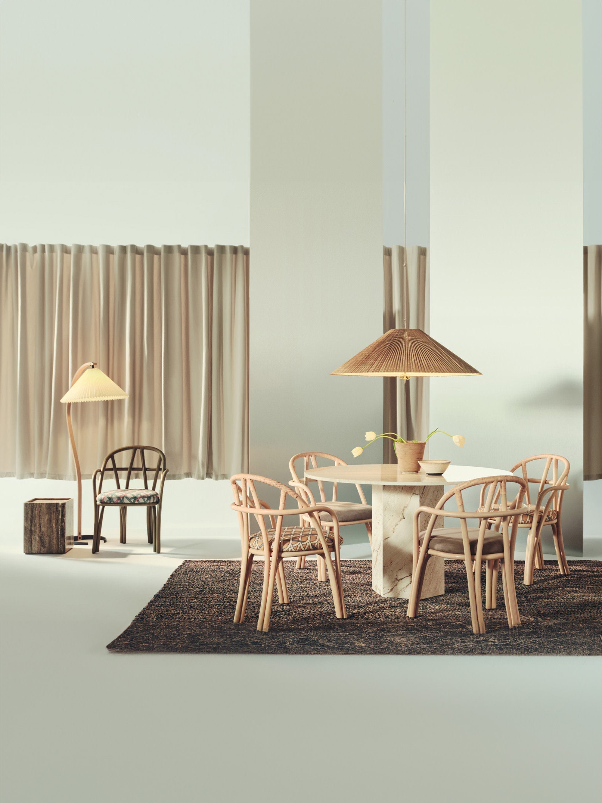 Bamboo Pendant Light 1972