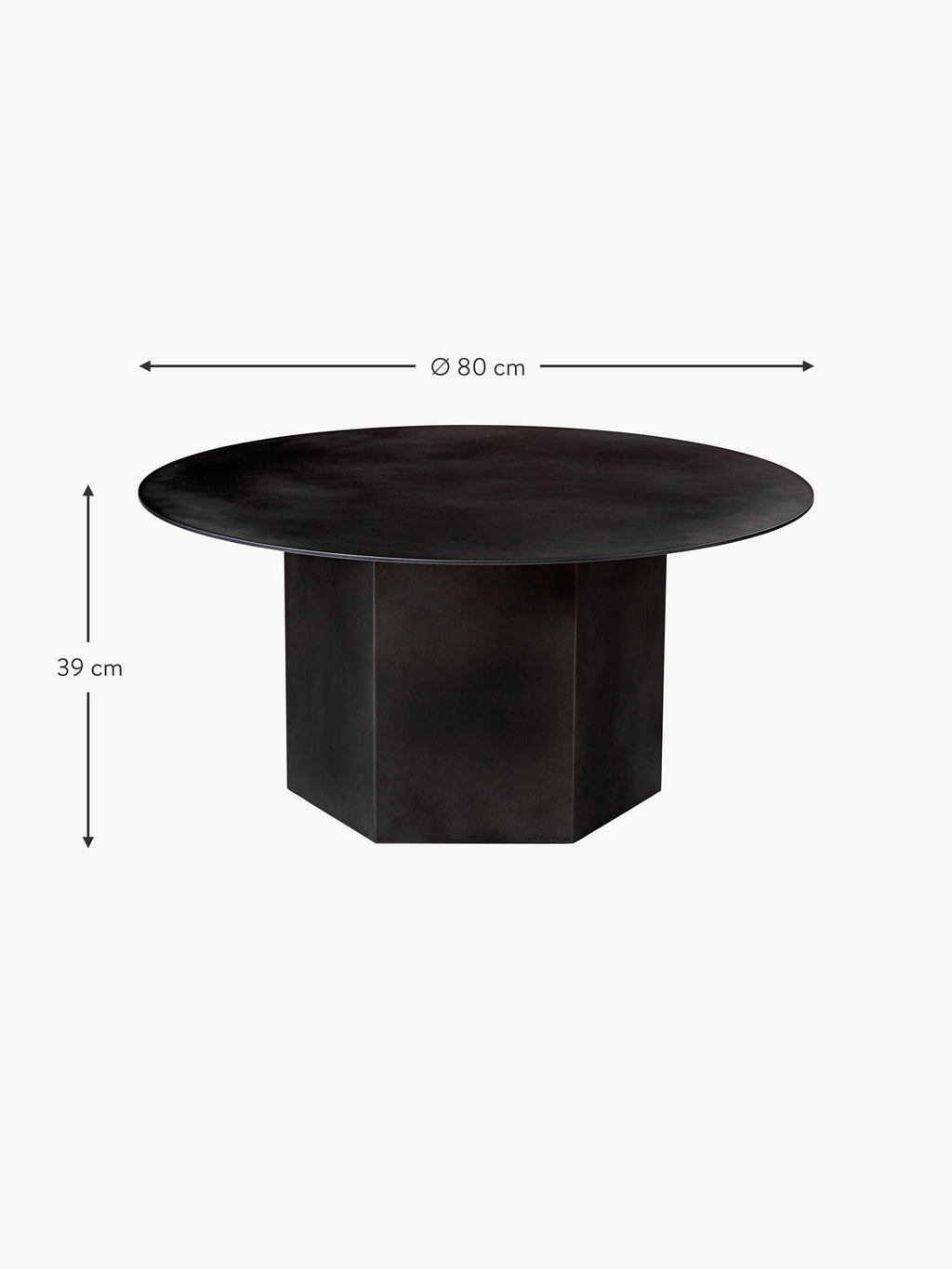 Epic Round Travertine Coffee Table