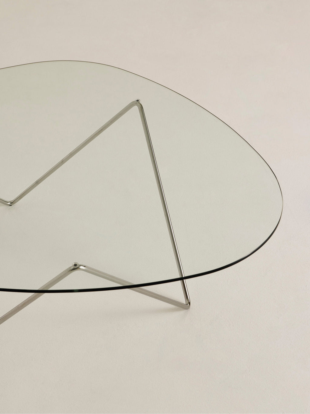 Pedrera Handmade Oval Coffee Table with Glass Top