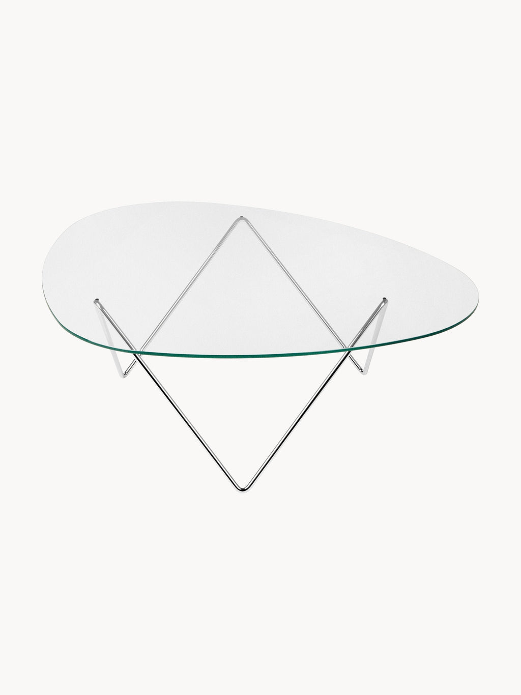 Gallery image 1 - Handmade Oval Coffee Table Pedrera with Glass Top