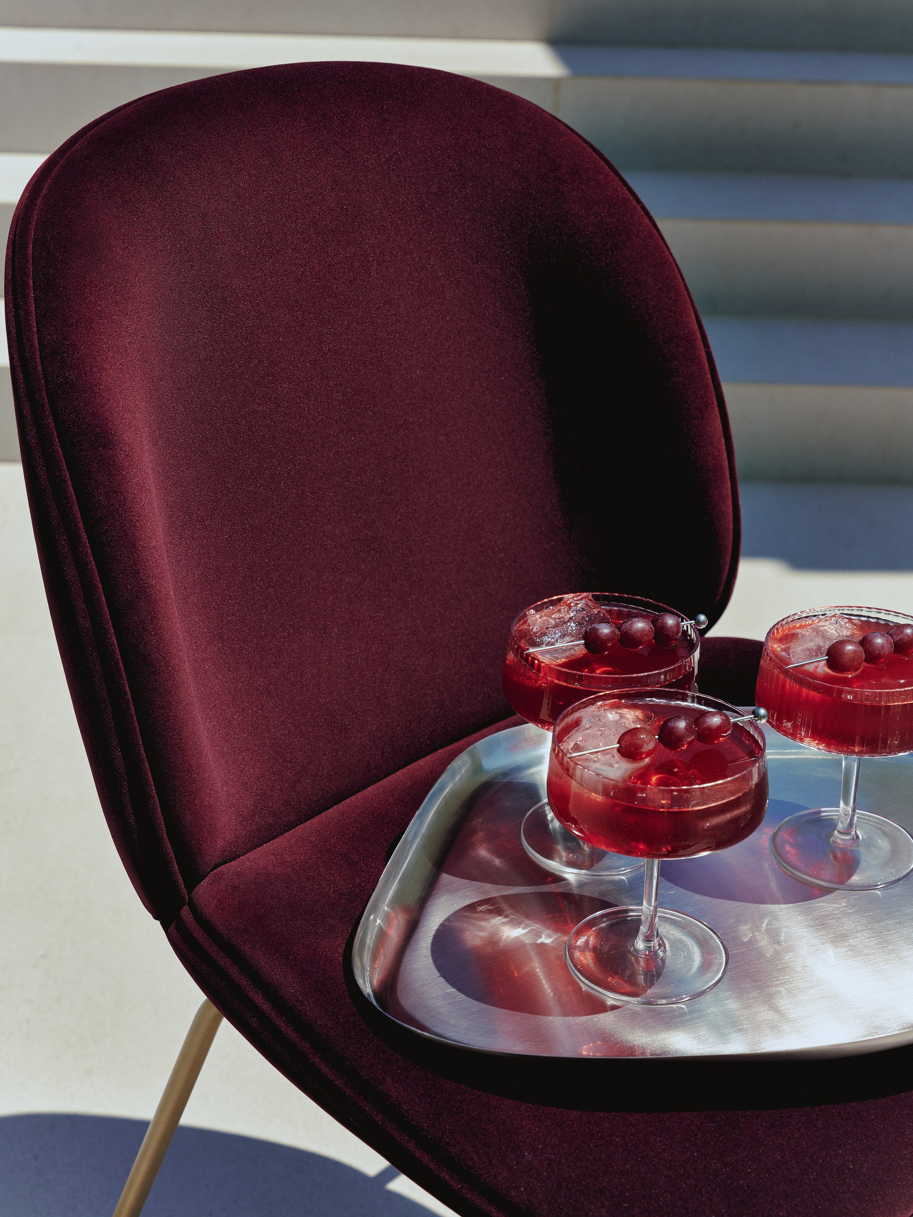 WESTWING x GUBI, Velvet Dining Chair Beetle by Delia Lachance