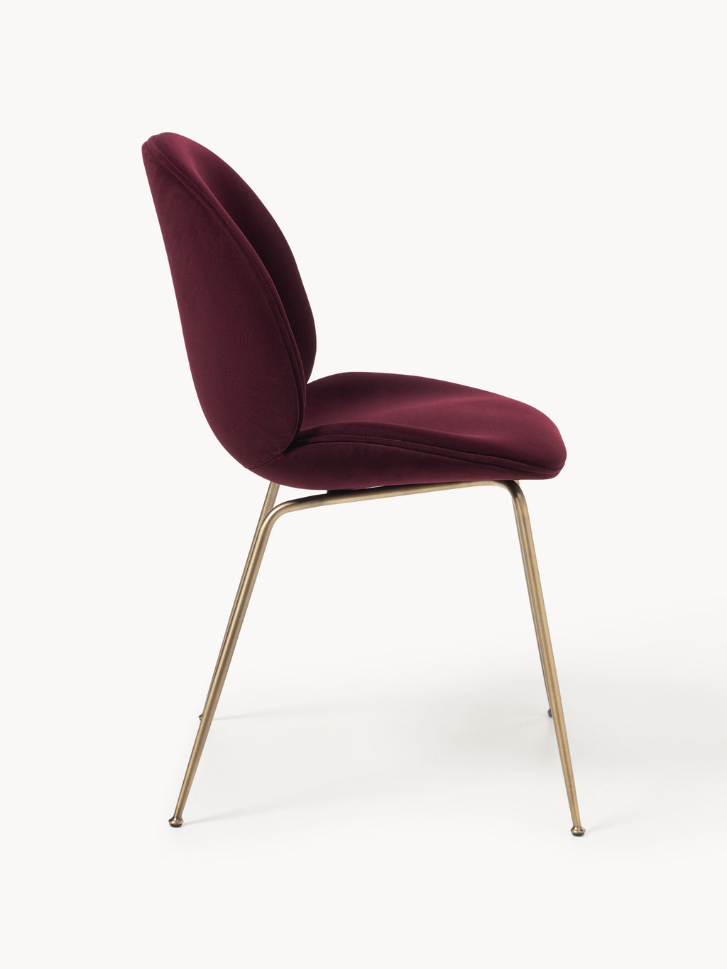 WESTWING x GUBI, Velvet Dining Chair Beetle by Delia Lachance