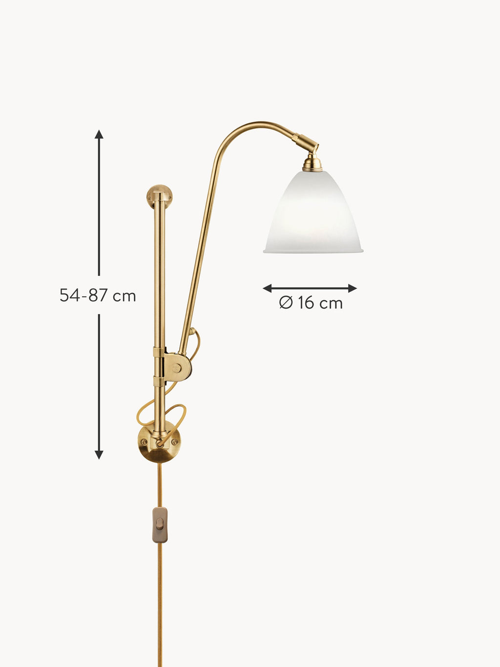 BL5 Height-Adjustable Plug-in Wall Lamp