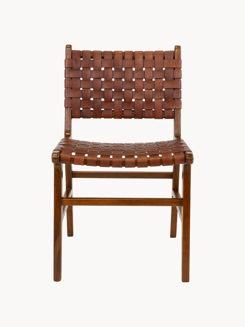 Perugia Teak Wood Dining Chairs, Set of 2