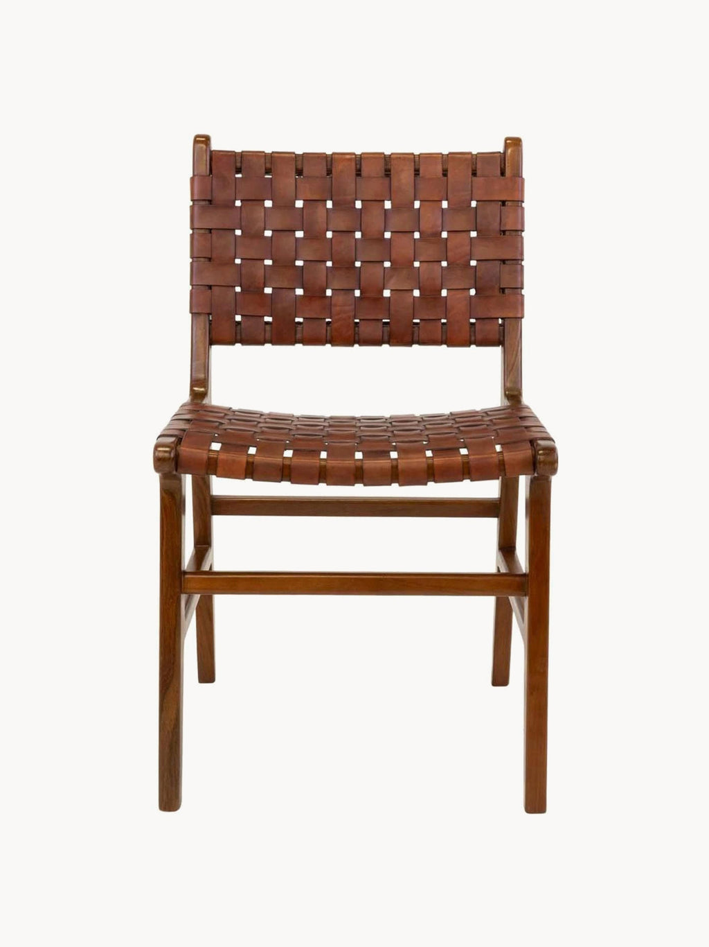 Perugia Teak Wood Dining Chairs, Set of 2