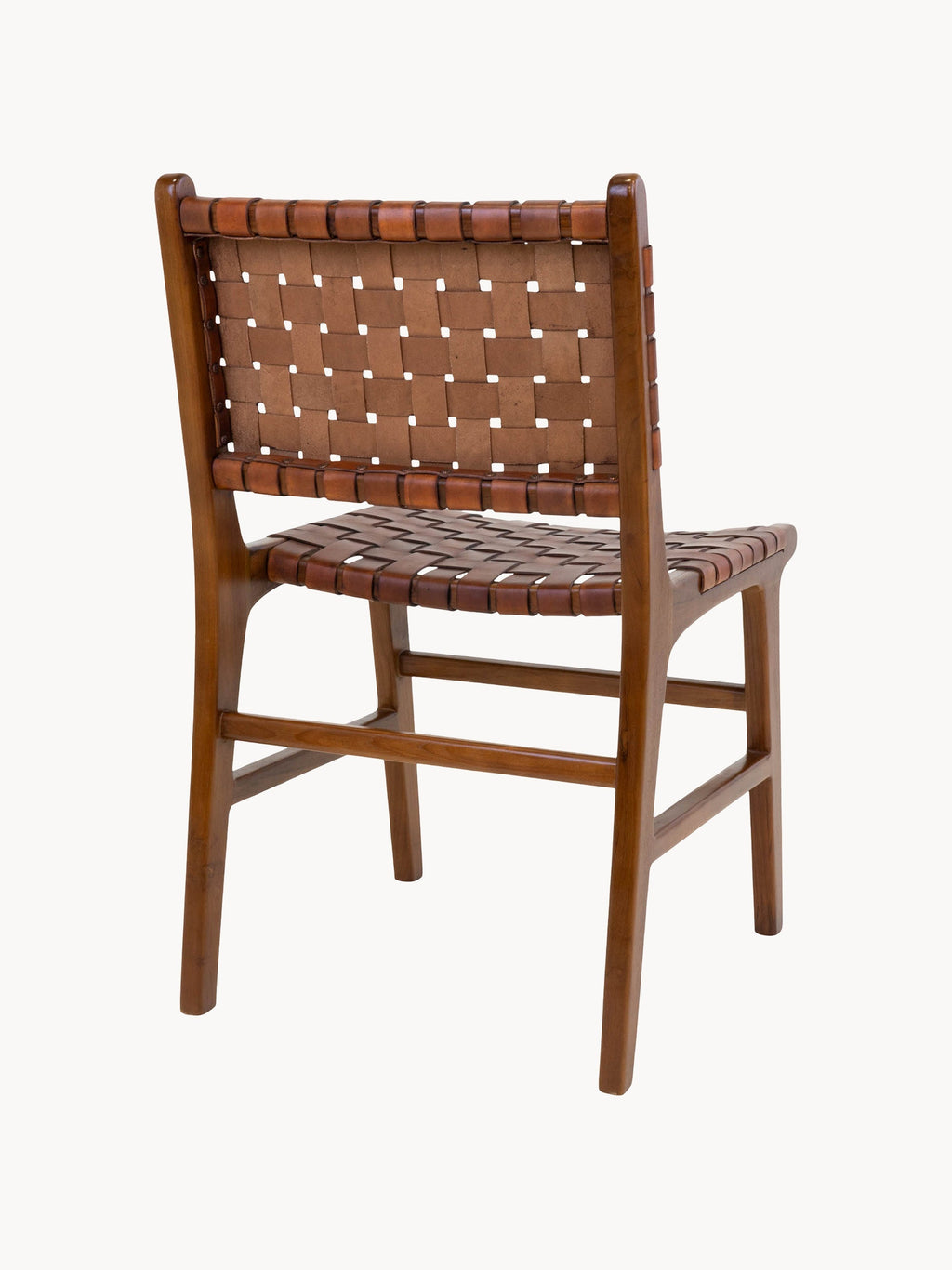 Perugia Teak Wood Dining Chairs, Set of 2