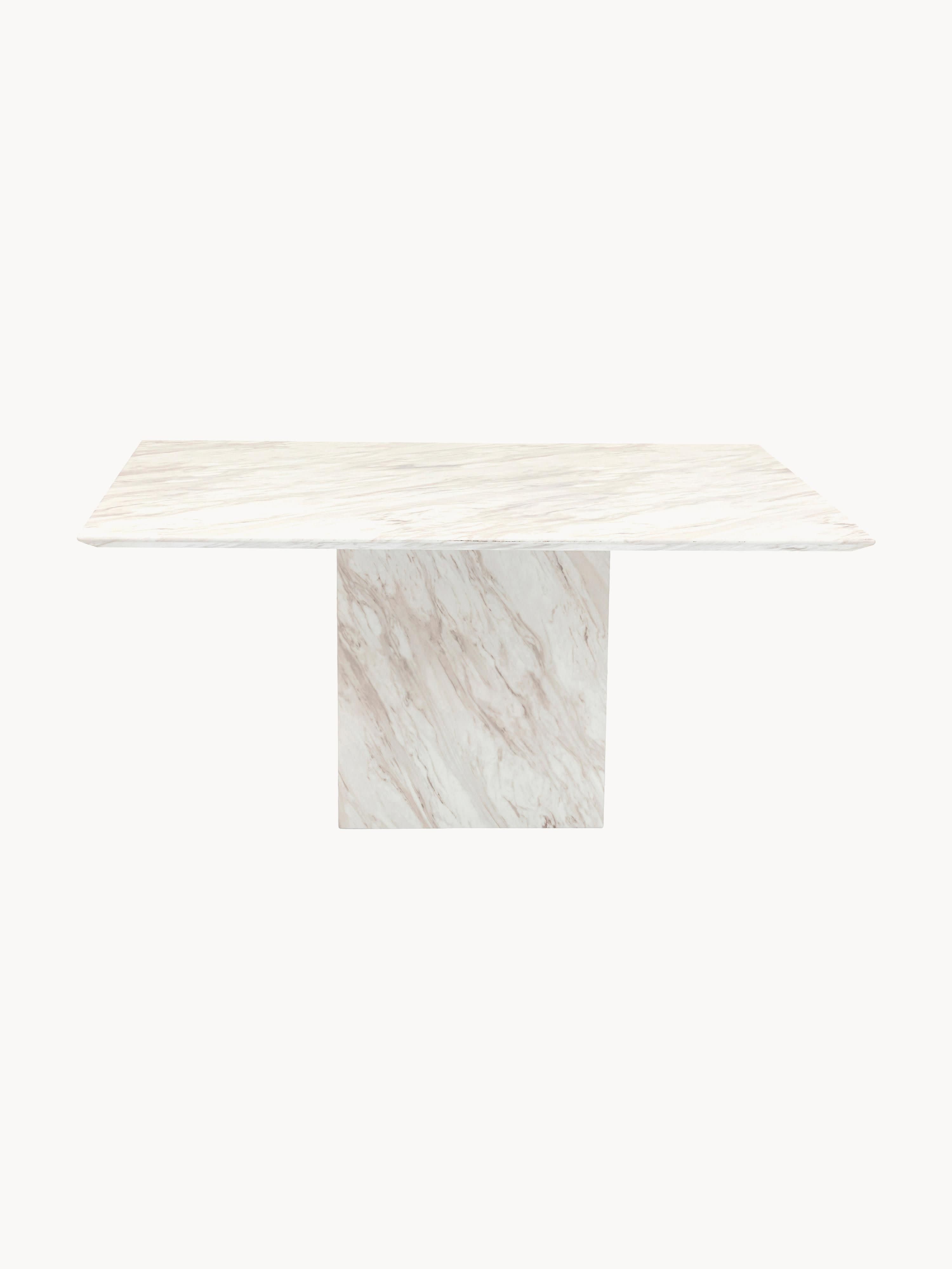 Dining Table Artistico with Marble Top, 160 x 90 cm