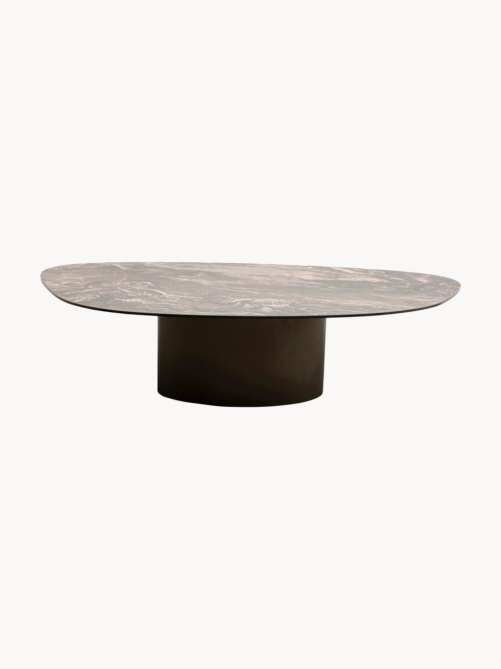 Organic-Shaped Marble Effect Coffee Table Paso