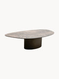 Gallery image 1 - Organic-Shaped Marble Effect Coffee Table Paso