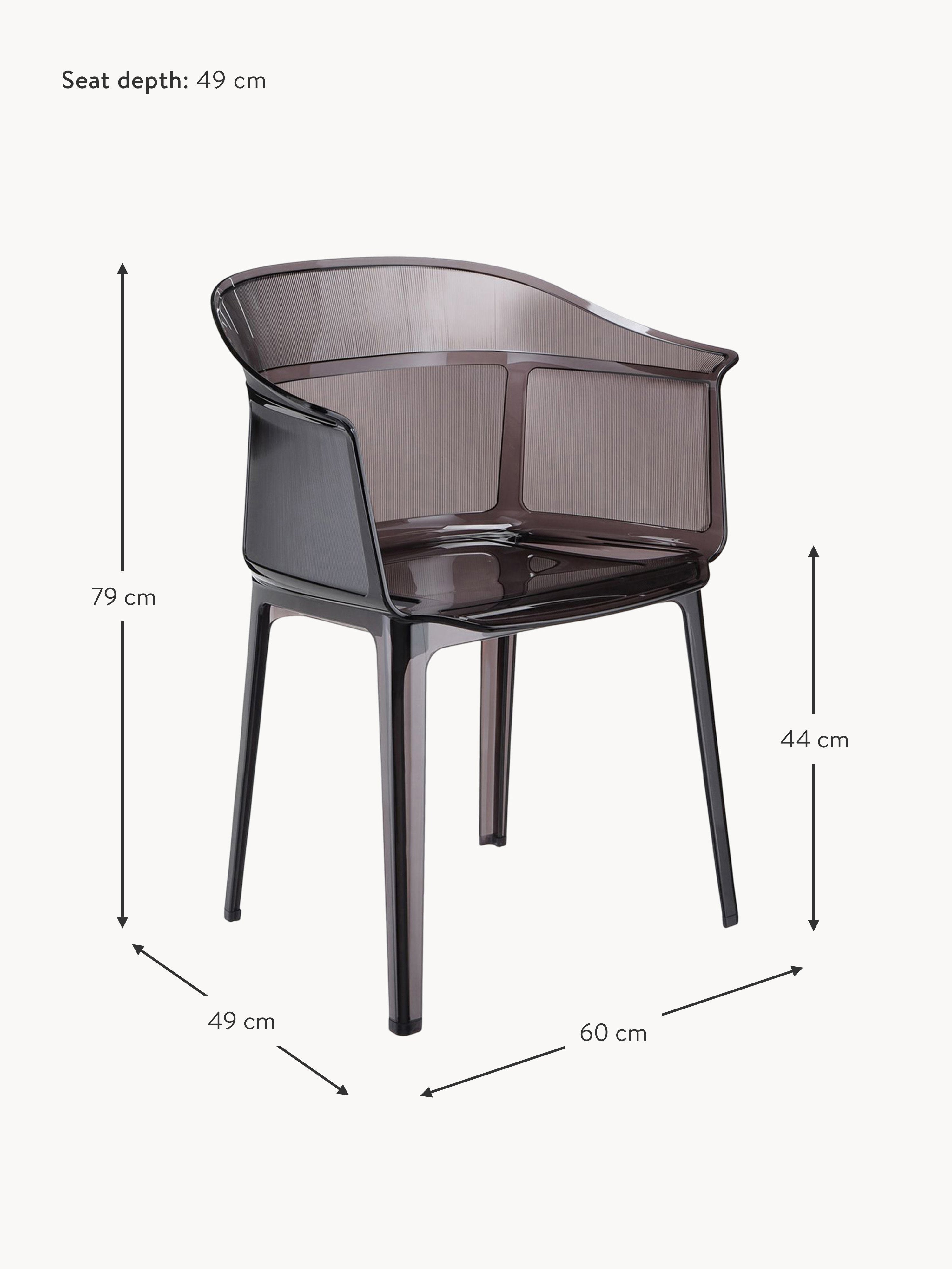 Papyrus Outdoor Dining Chairs with Armrests, Set of 2