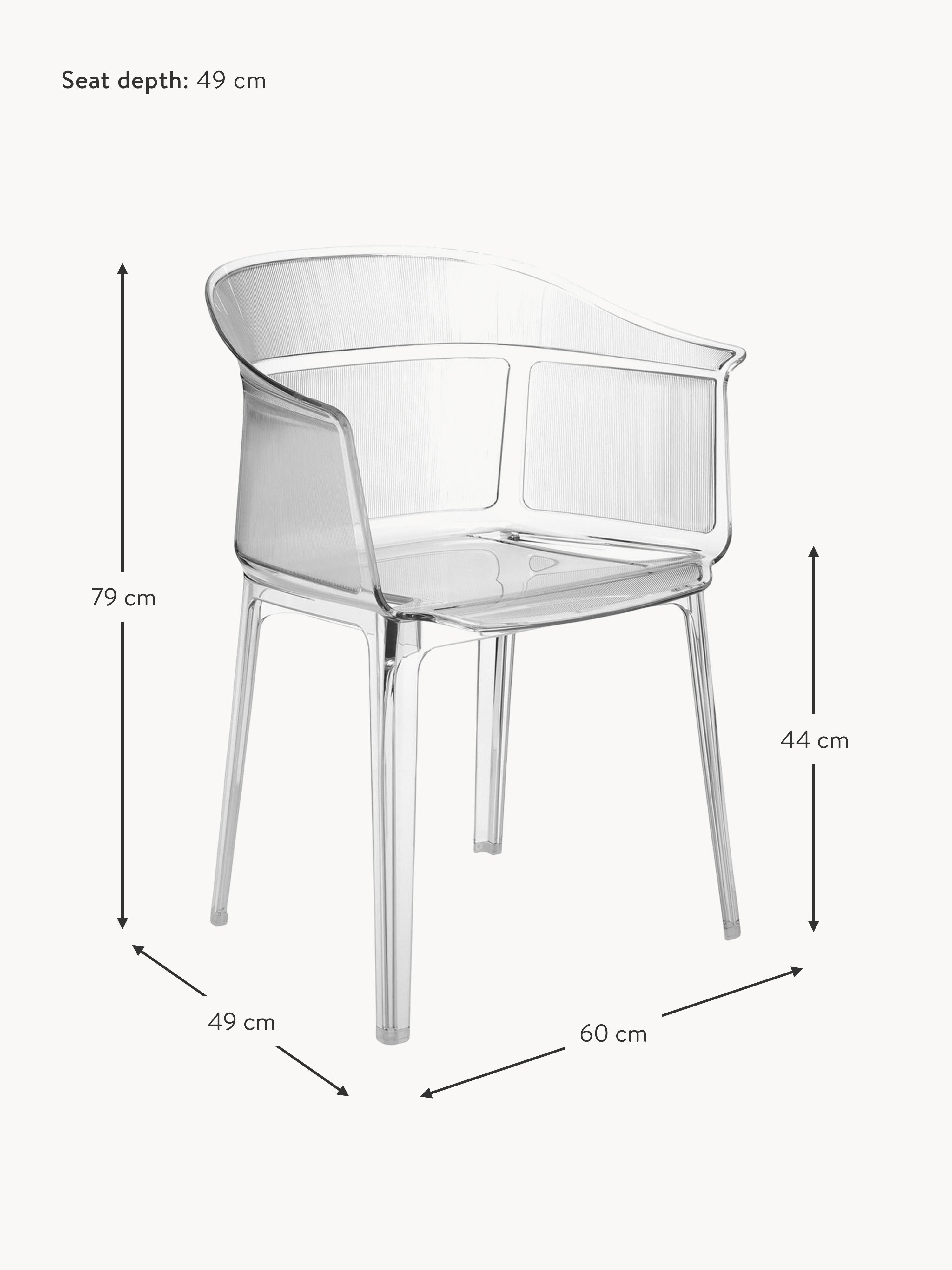 Papyrus Outdoor Dining Chairs with Armrests, Set of 2