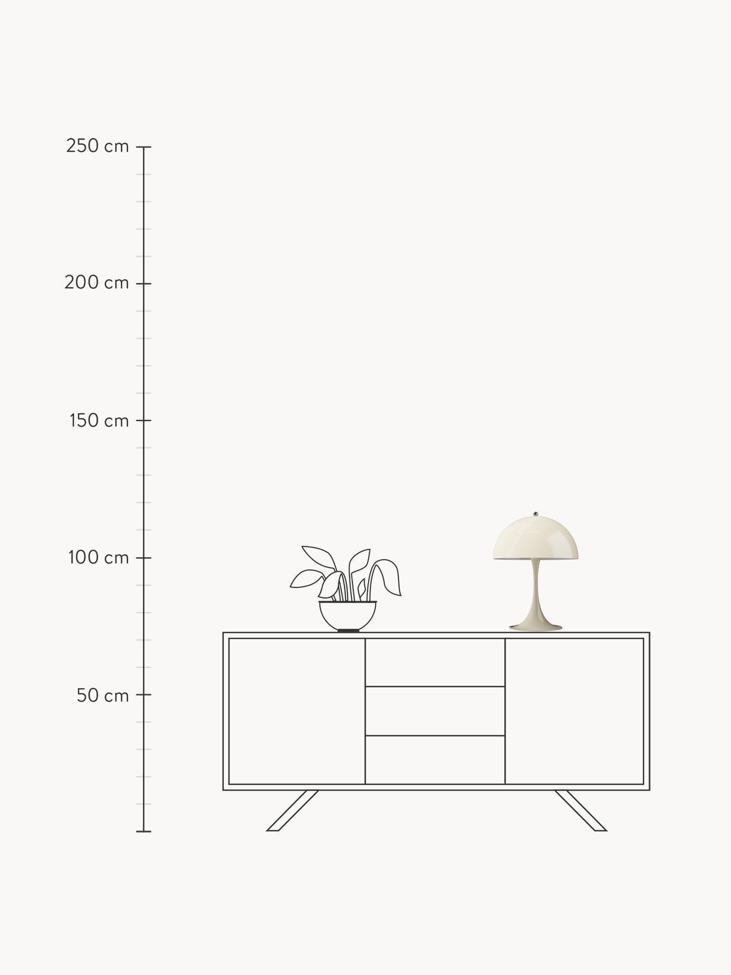 Table Lamp Panthella 320, Design Verner Panton