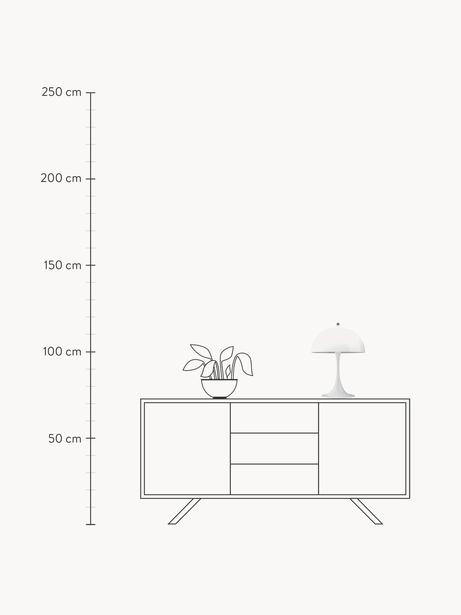 Table Lamp Panthella 320, Design Verner Panton