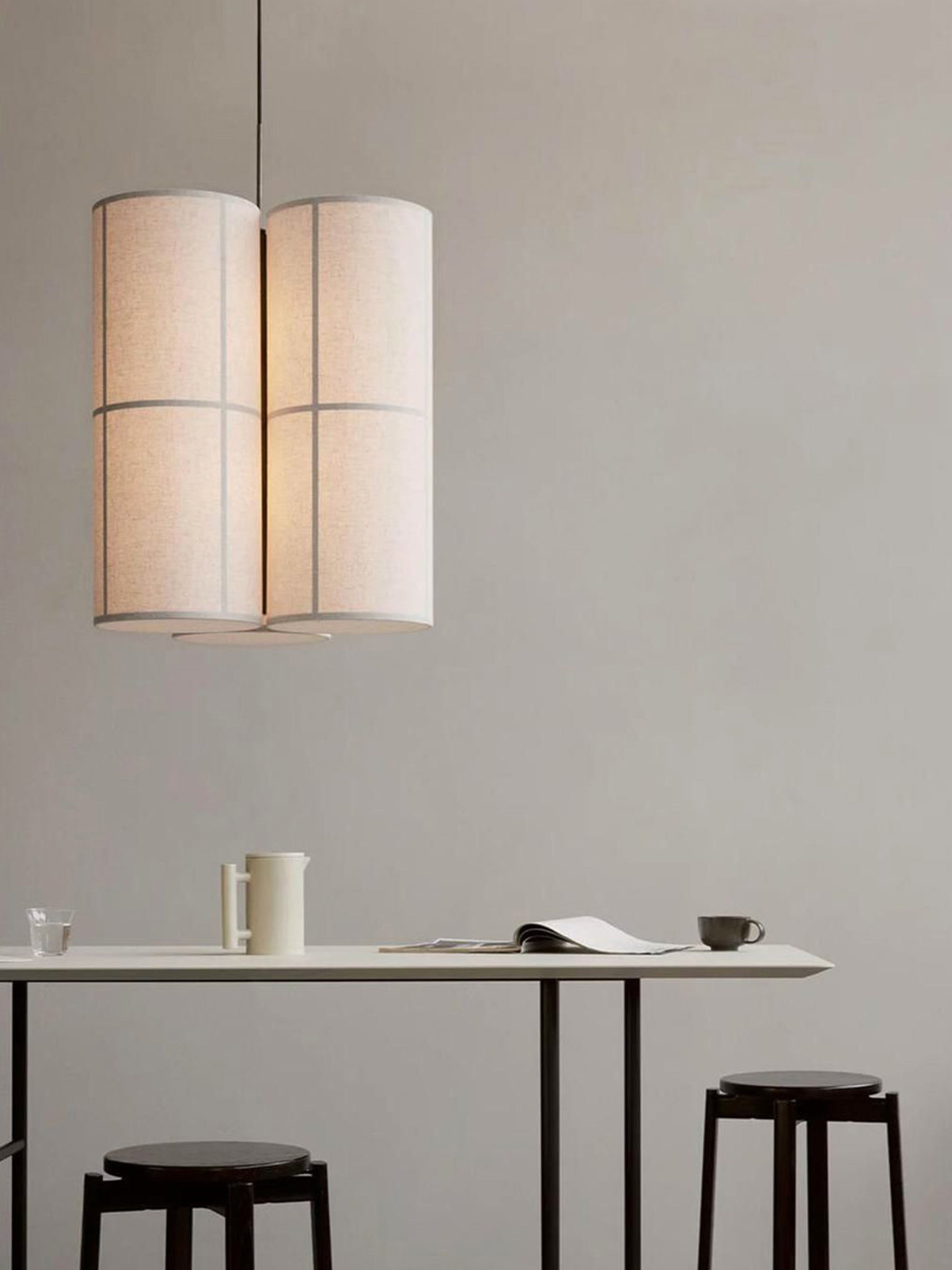 Hashira Handmade Linen Cluster Pendant Light