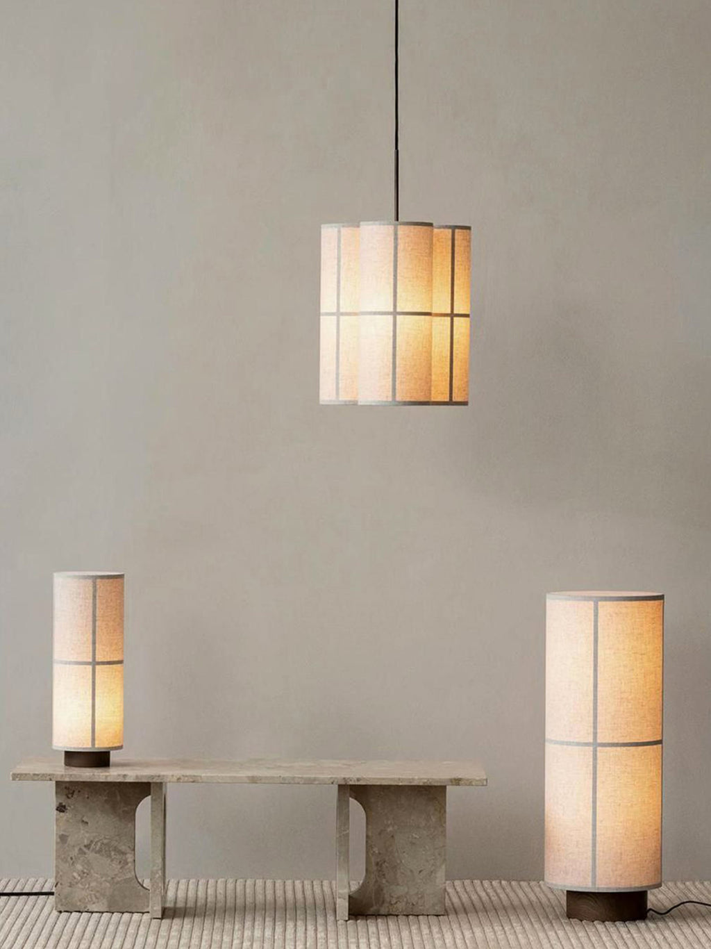 Hashira Handmade Linen Cluster Pendant Light