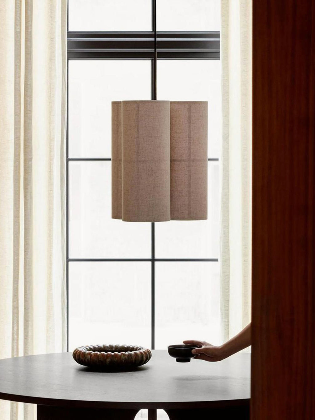 Hashira Handmade Linen Cluster Pendant Light