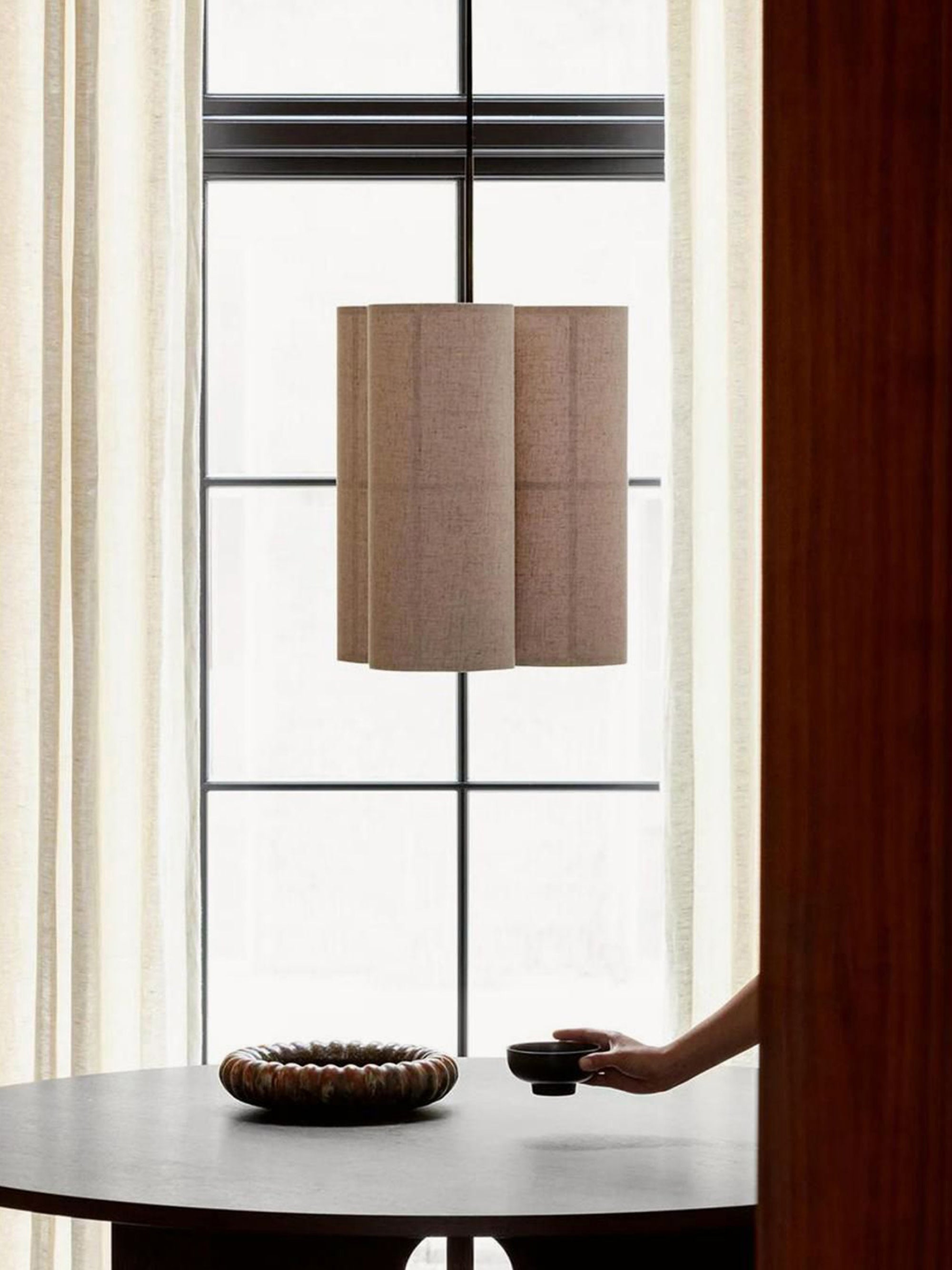 Hashira Handmade Linen Cluster Pendant Light
