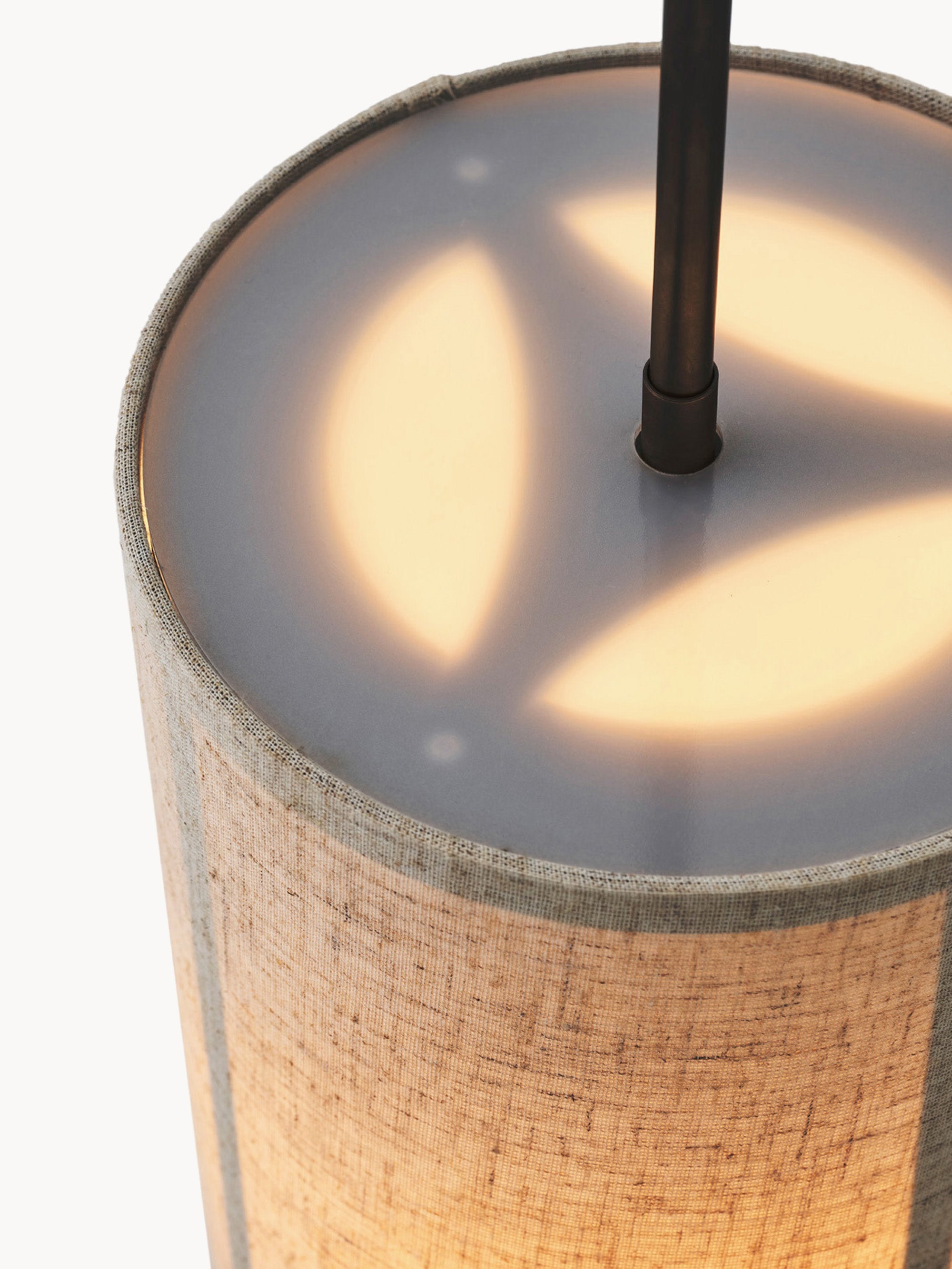 Hashira Handmade Linen Pendant Light, in various sizes